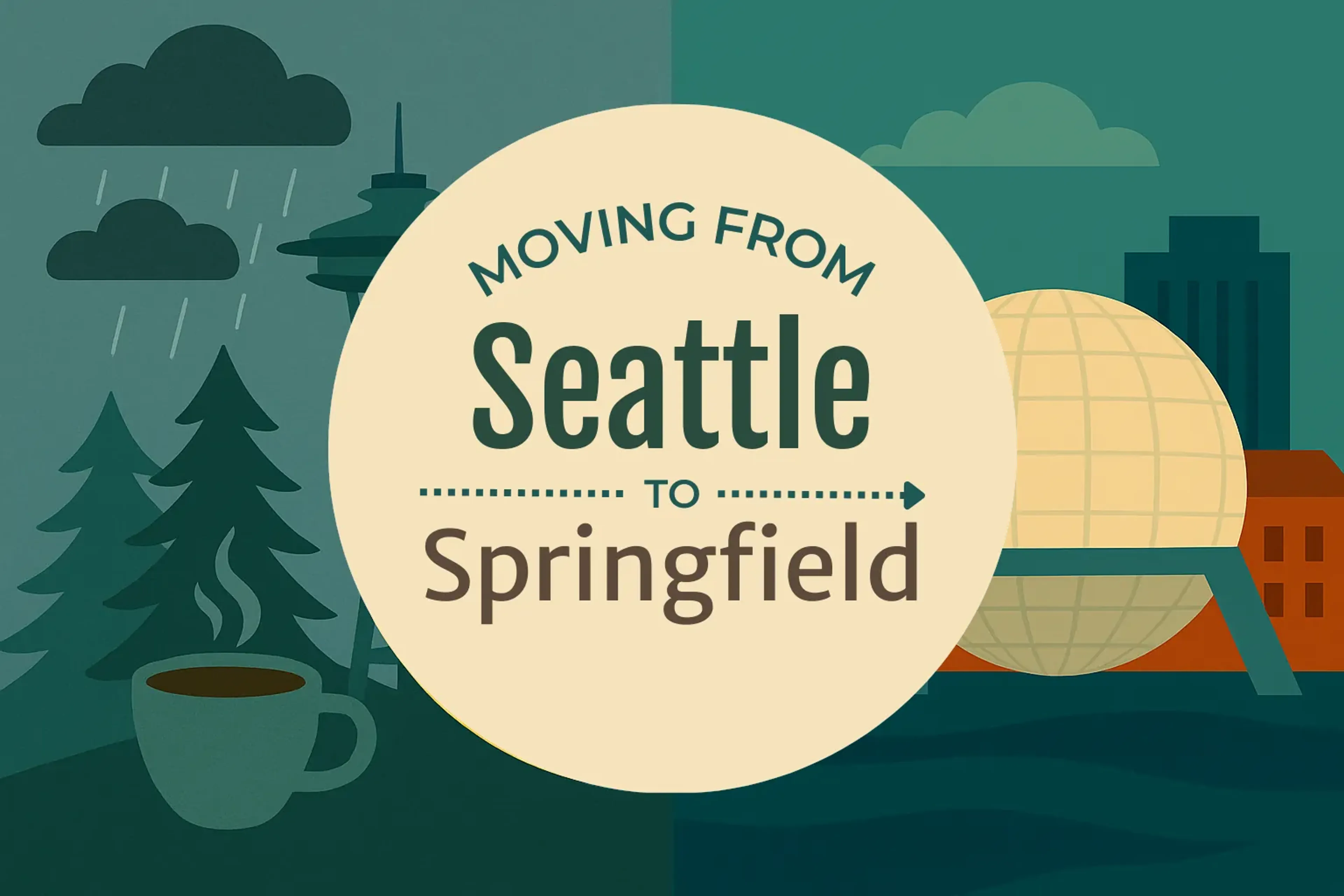 Side-by-side comparison of Seattle to Springfield moving companies