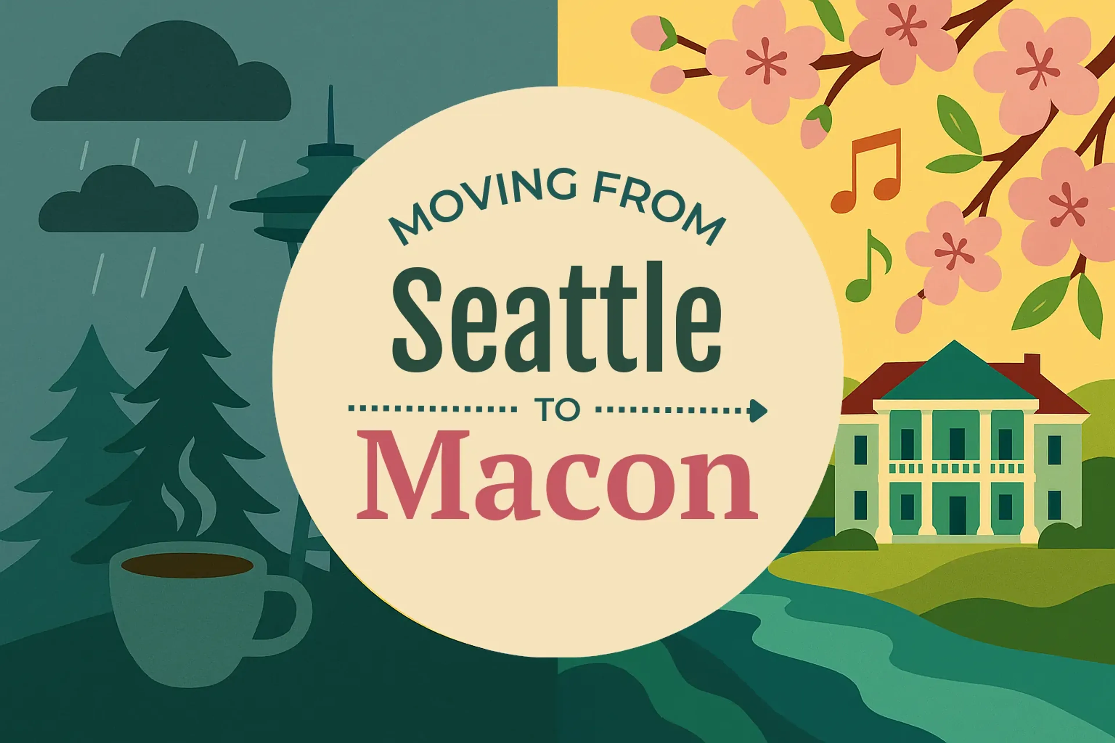 Side-by-side comparison of Seattle to Macon moving companies