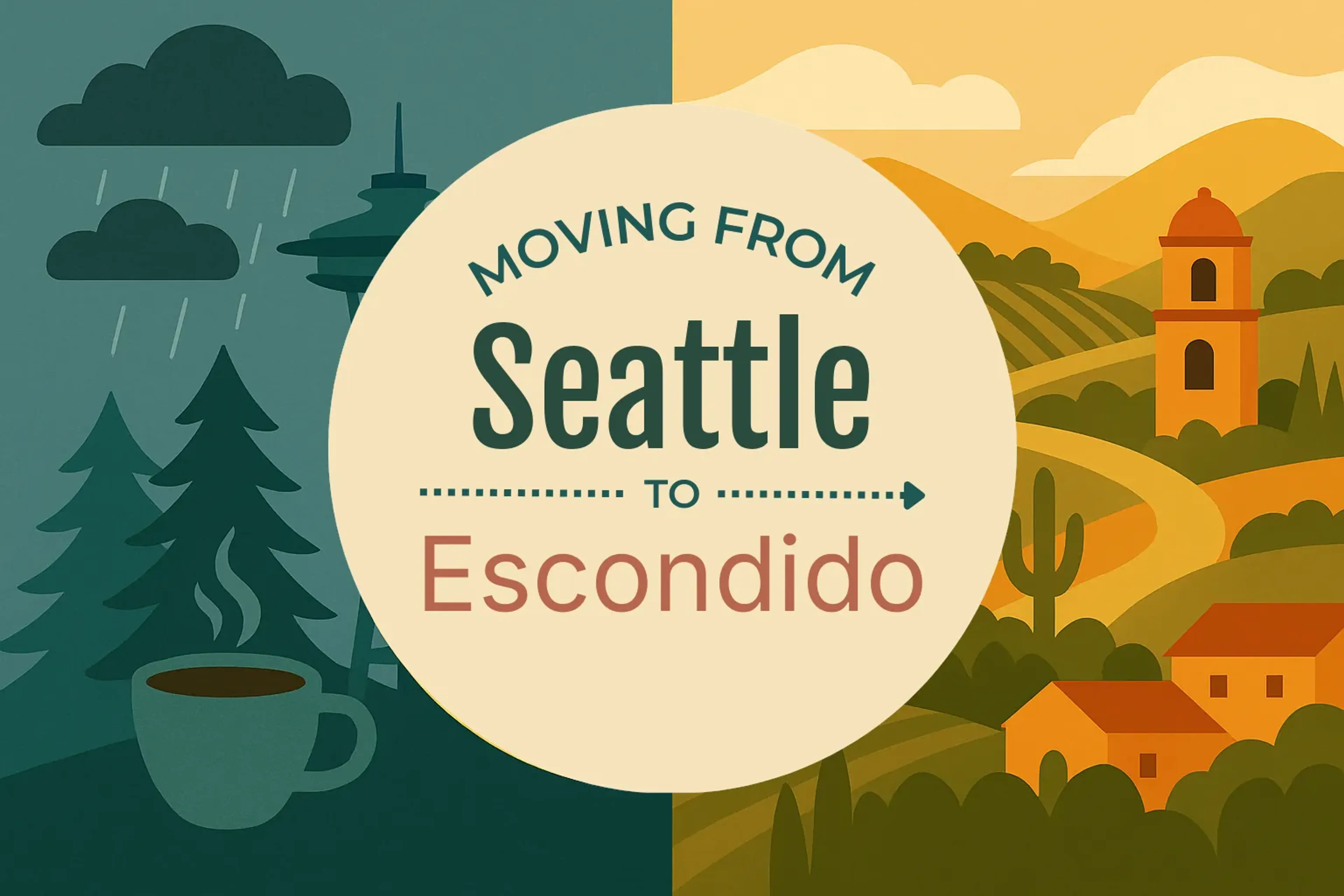 Side-by-side comparison of Seattle to Escondido moving companies