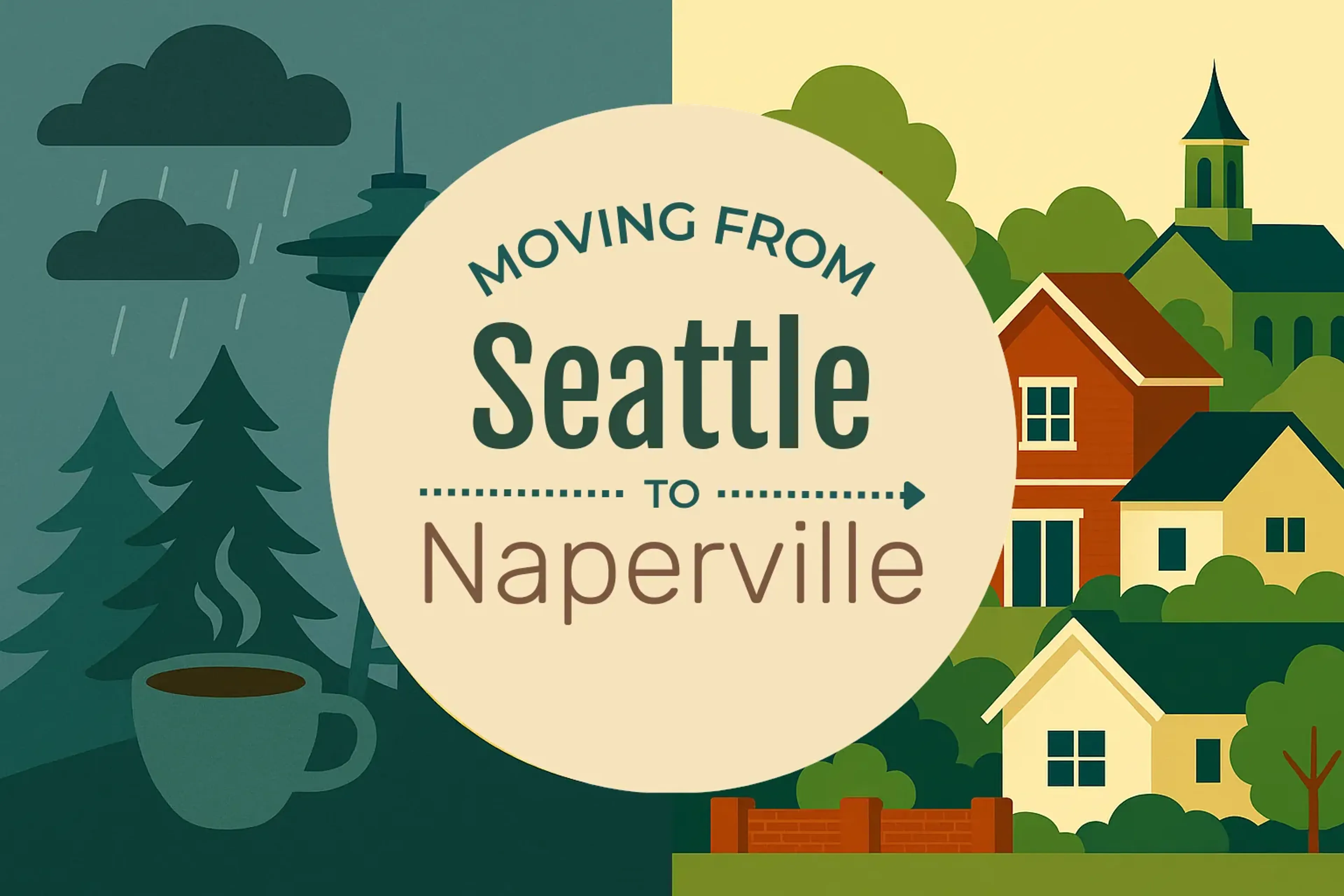 Side-by-side comparison of Seattle to Naperville moving companies