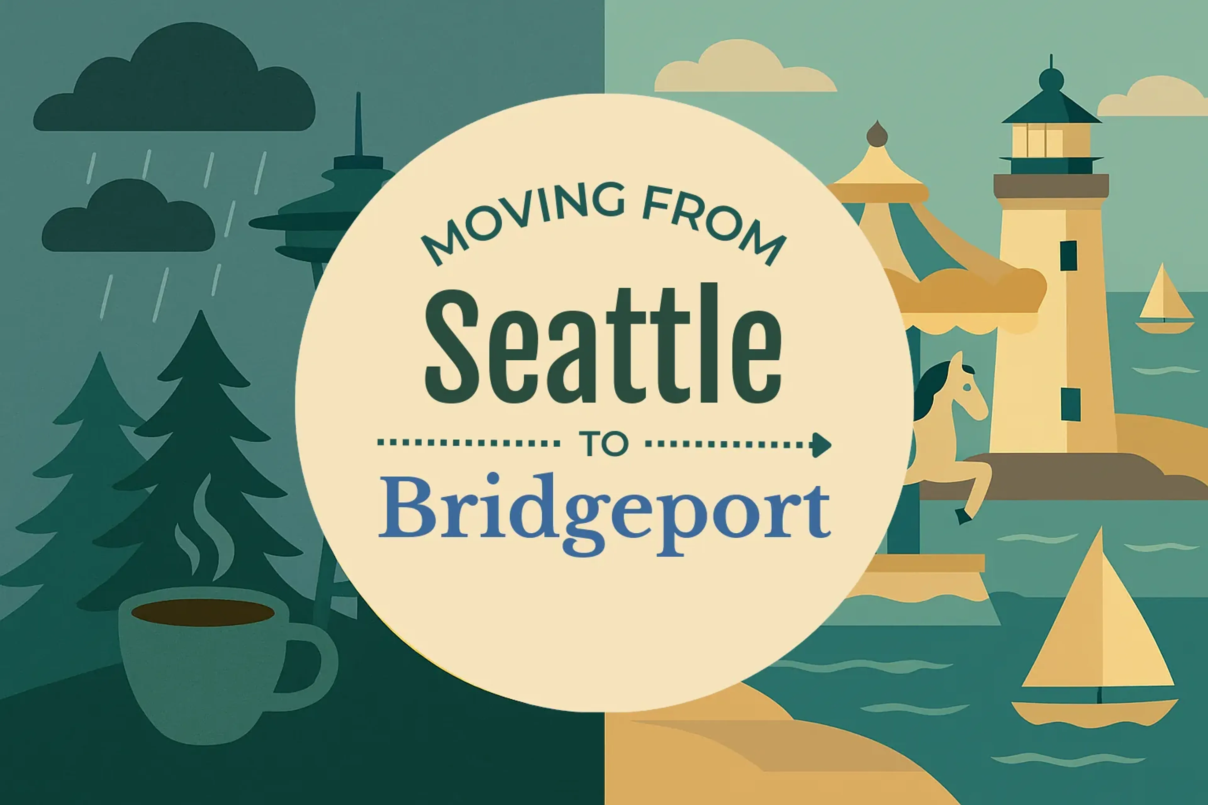 Side-by-side comparison of Seattle to Bridgeport moving companies