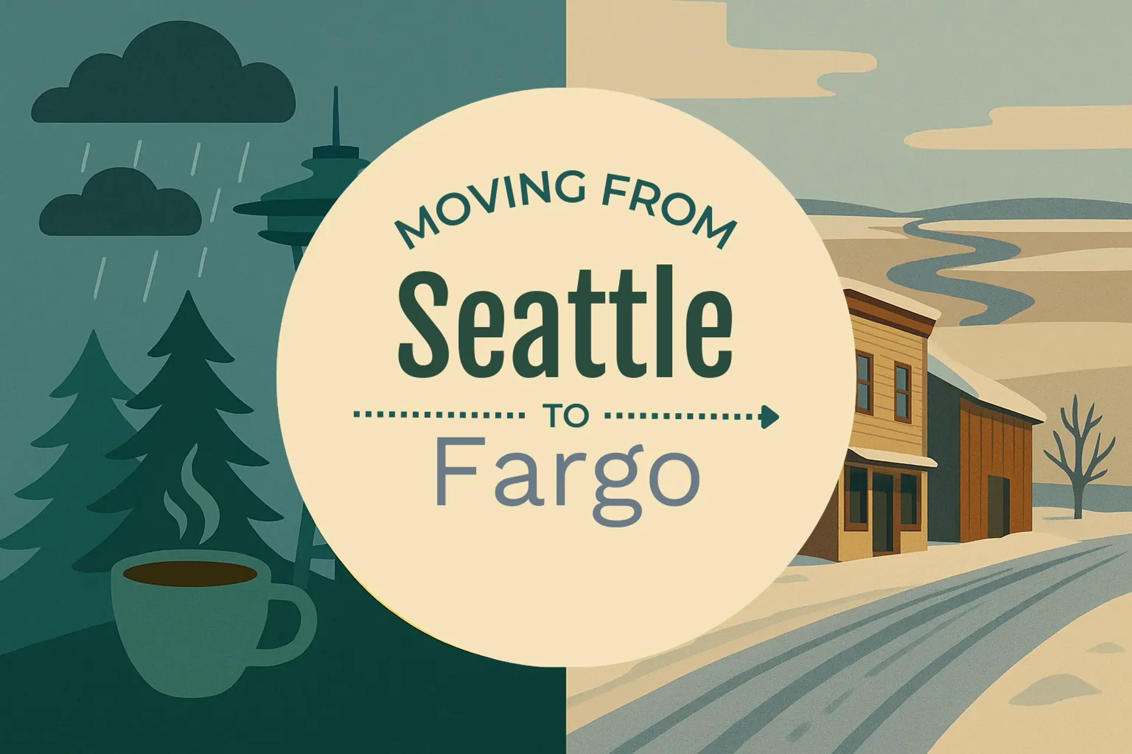 Side-by-side comparison of Seattle to Fargo moving companies