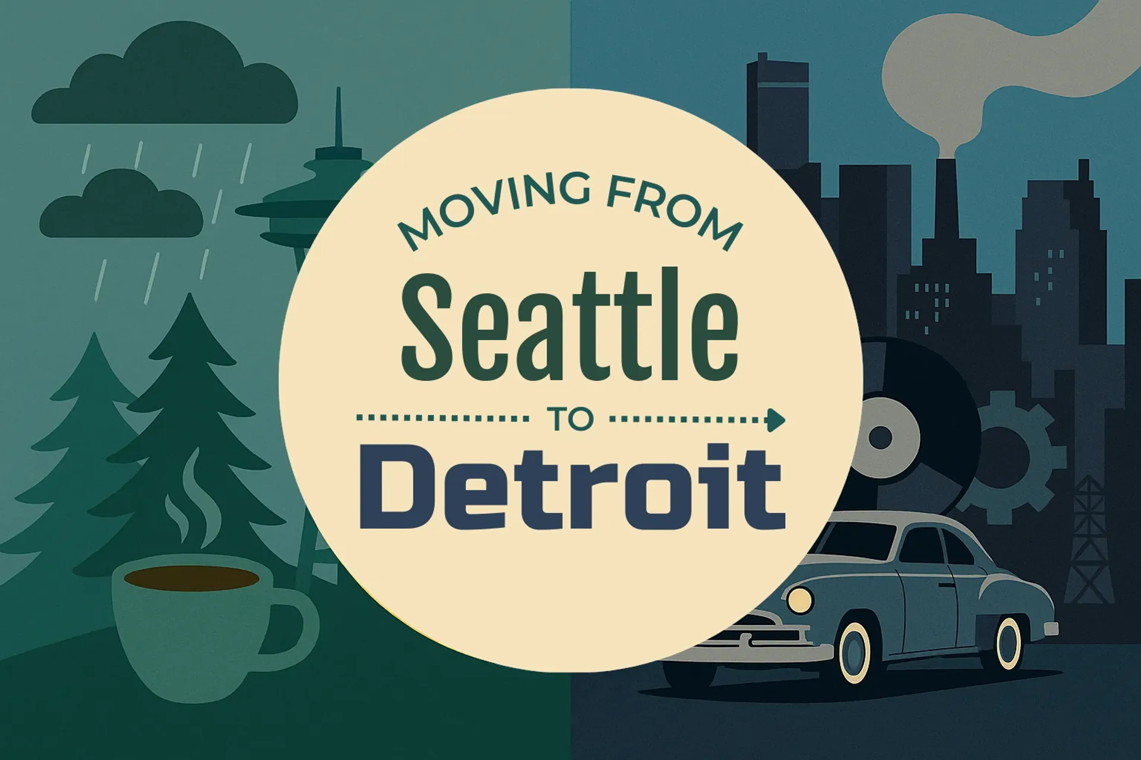 Side-by-side comparison of Seattle to Detroit moving companies