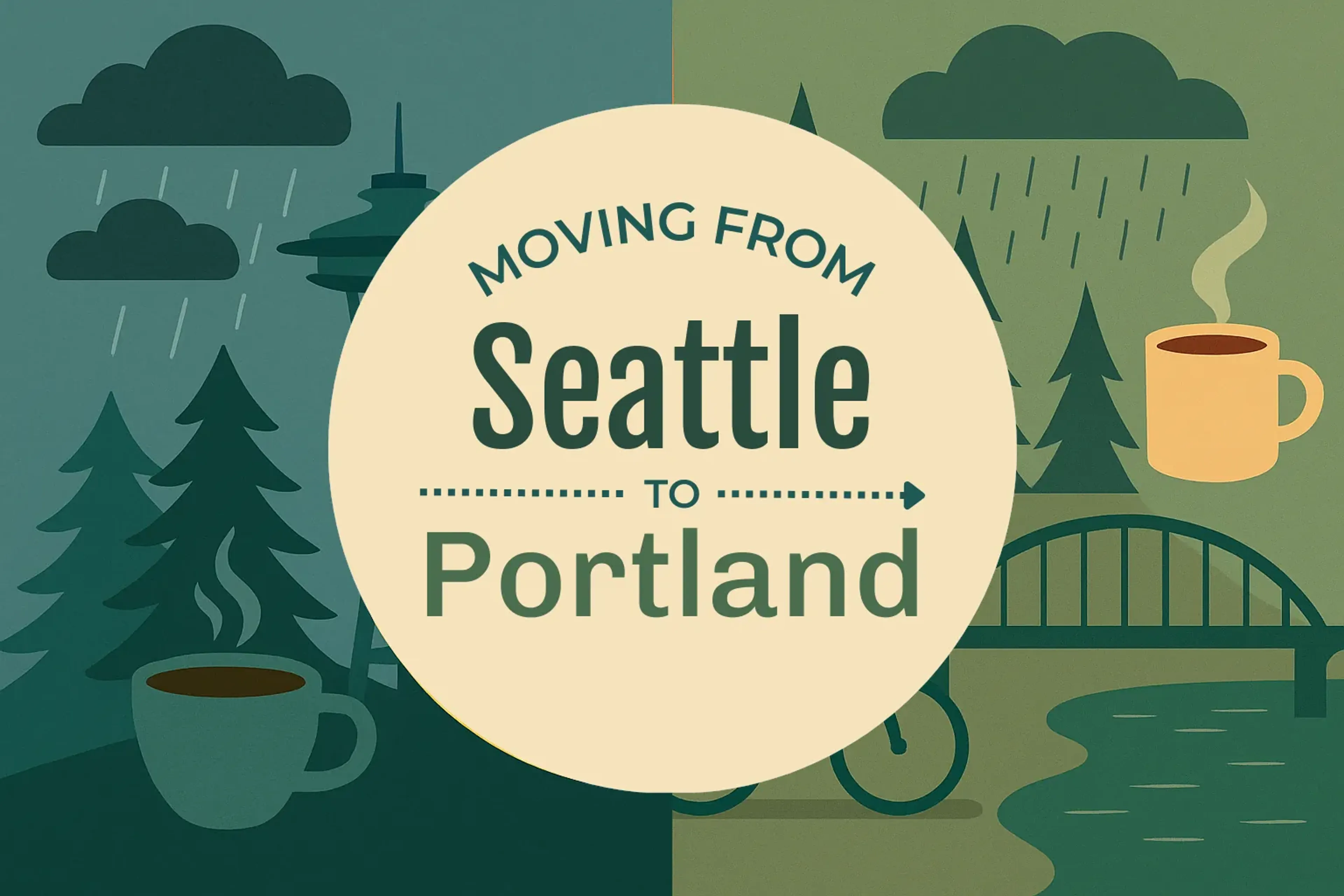 Side-by-side comparison of Seattle to Portland moving companies
