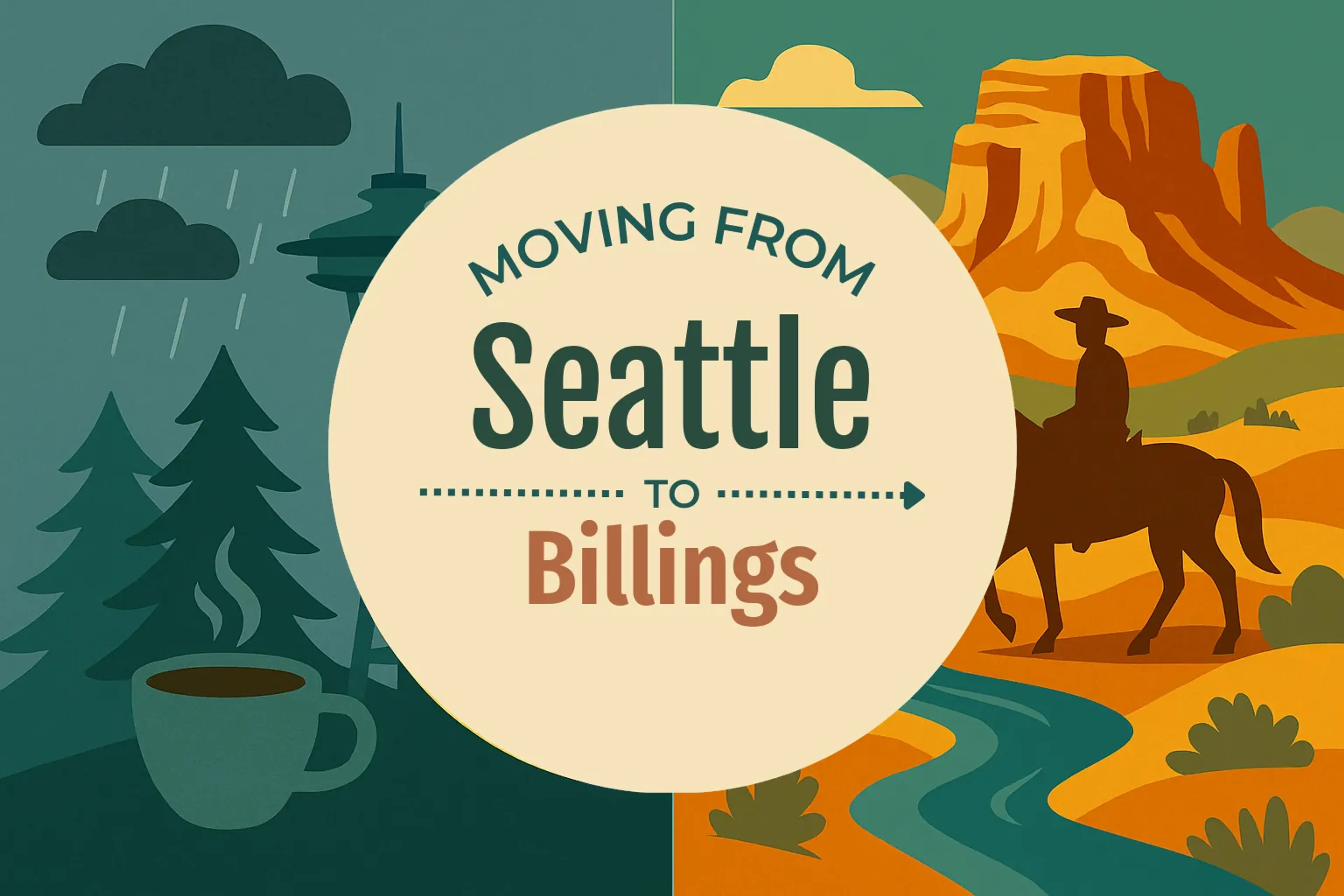 Side-by-side comparison of Seattle to Billings moving companies
