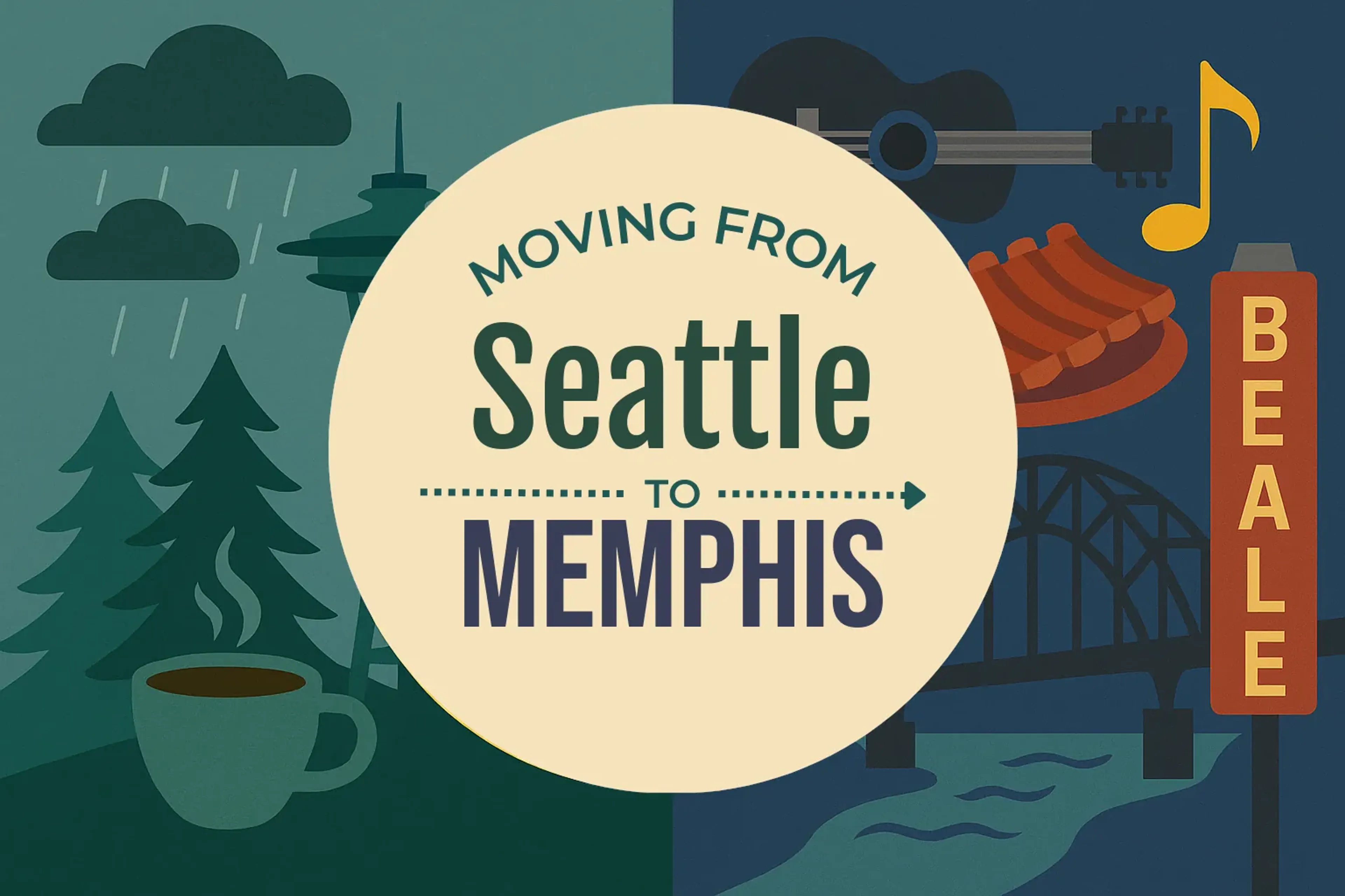 Side-by-side comparison of Seattle to Memphis moving companies
