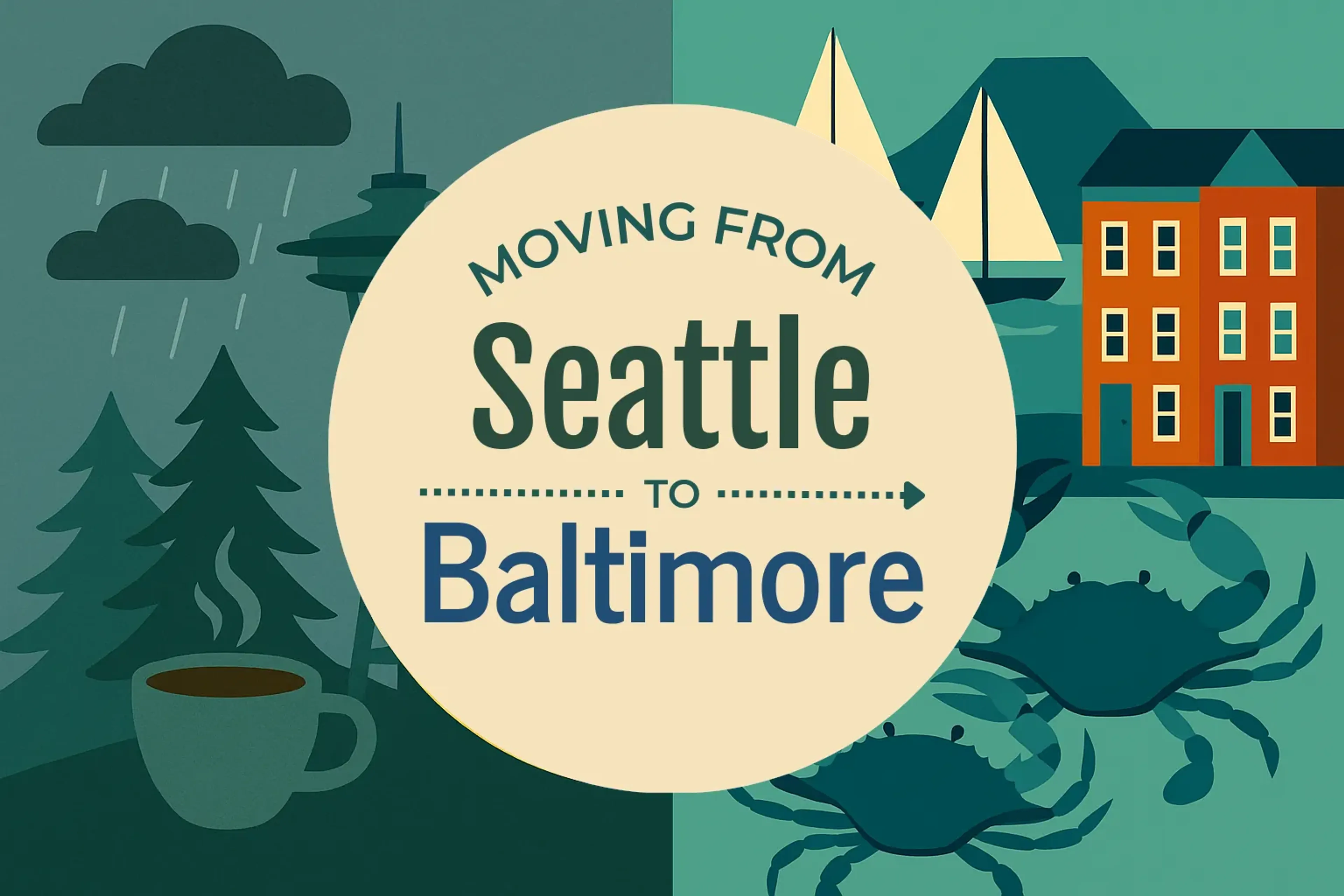 Side-by-side comparison of Seattle to Baltimore moving companies