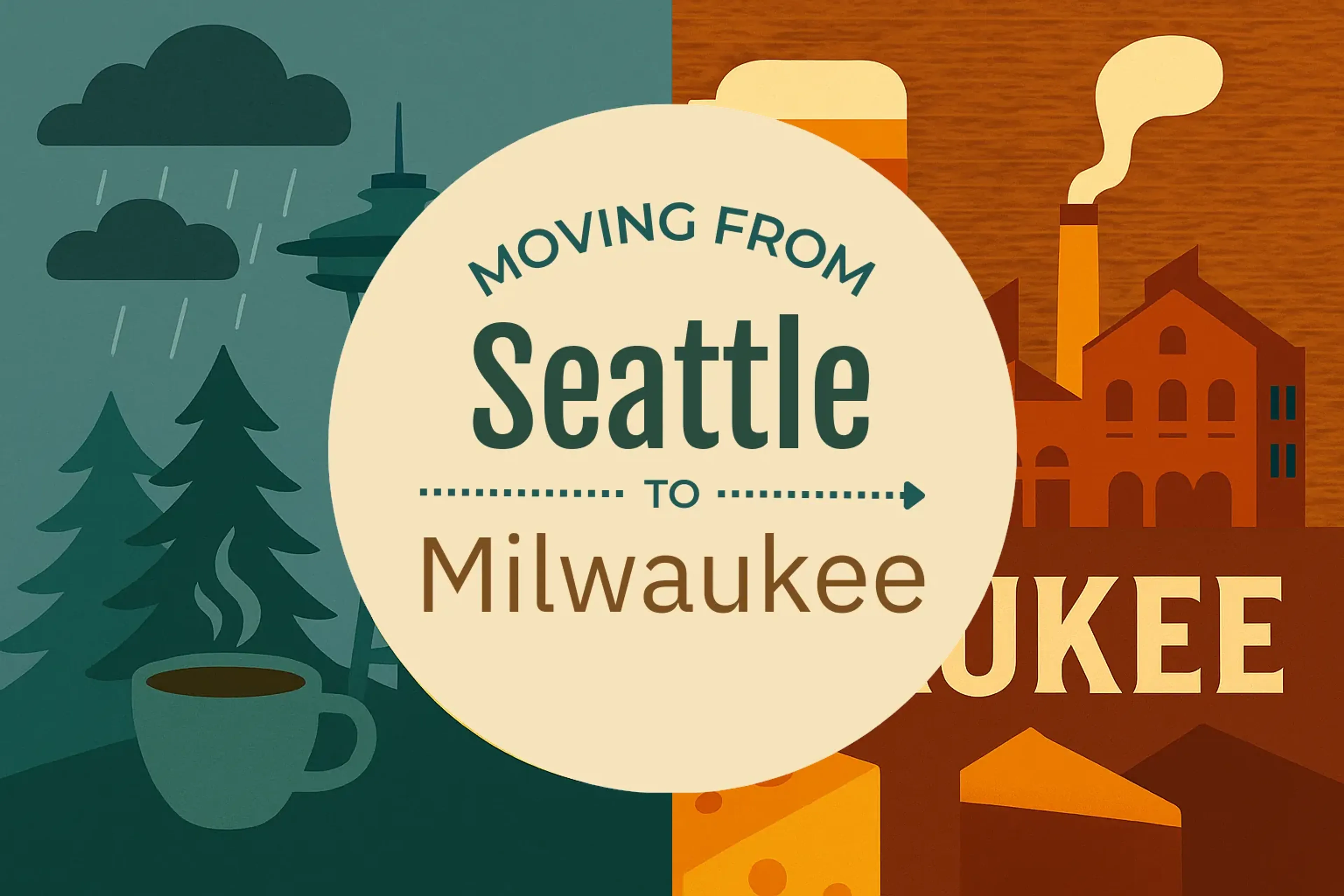 Side-by-side comparison of Seattle to Milwaukee moving companies
