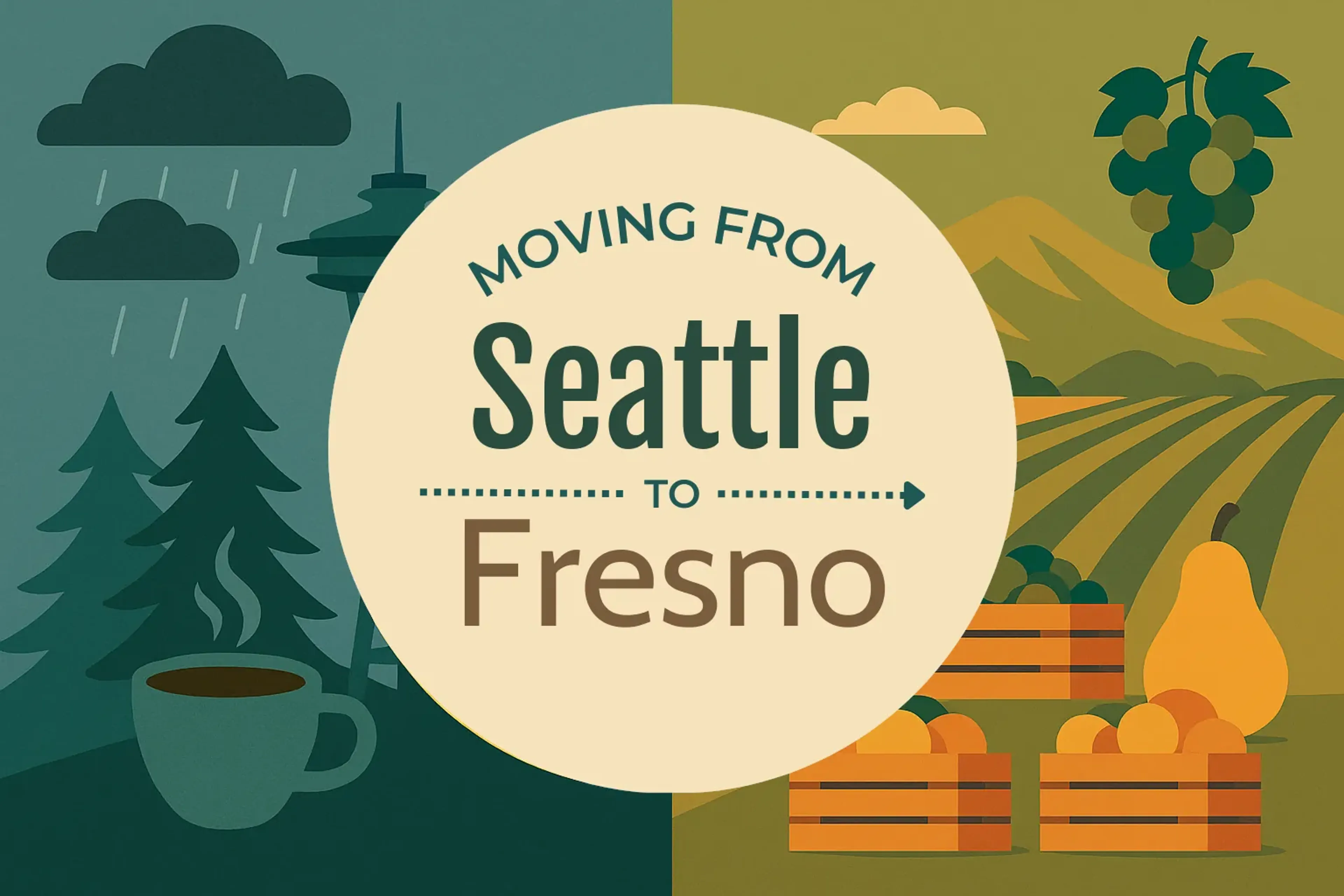 Side-by-side comparison of Seattle to Fresno moving companies