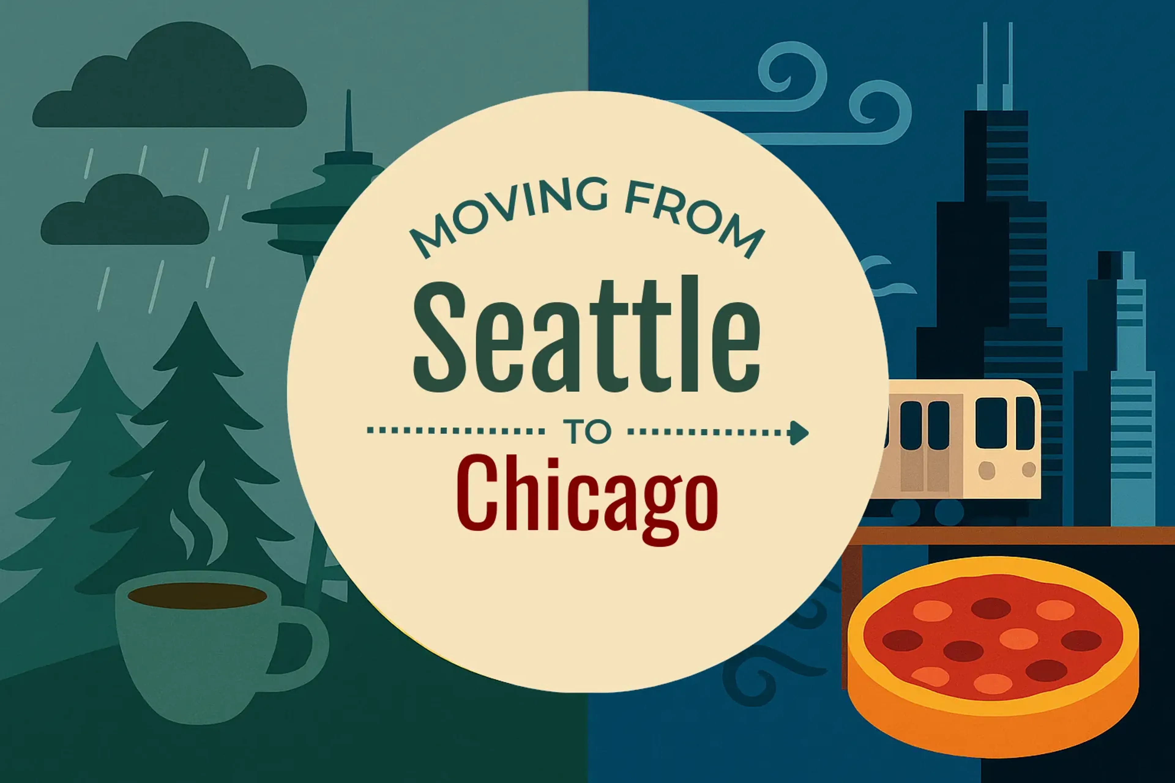 Side-by-side comparison of Seattle to Chicago moving companies