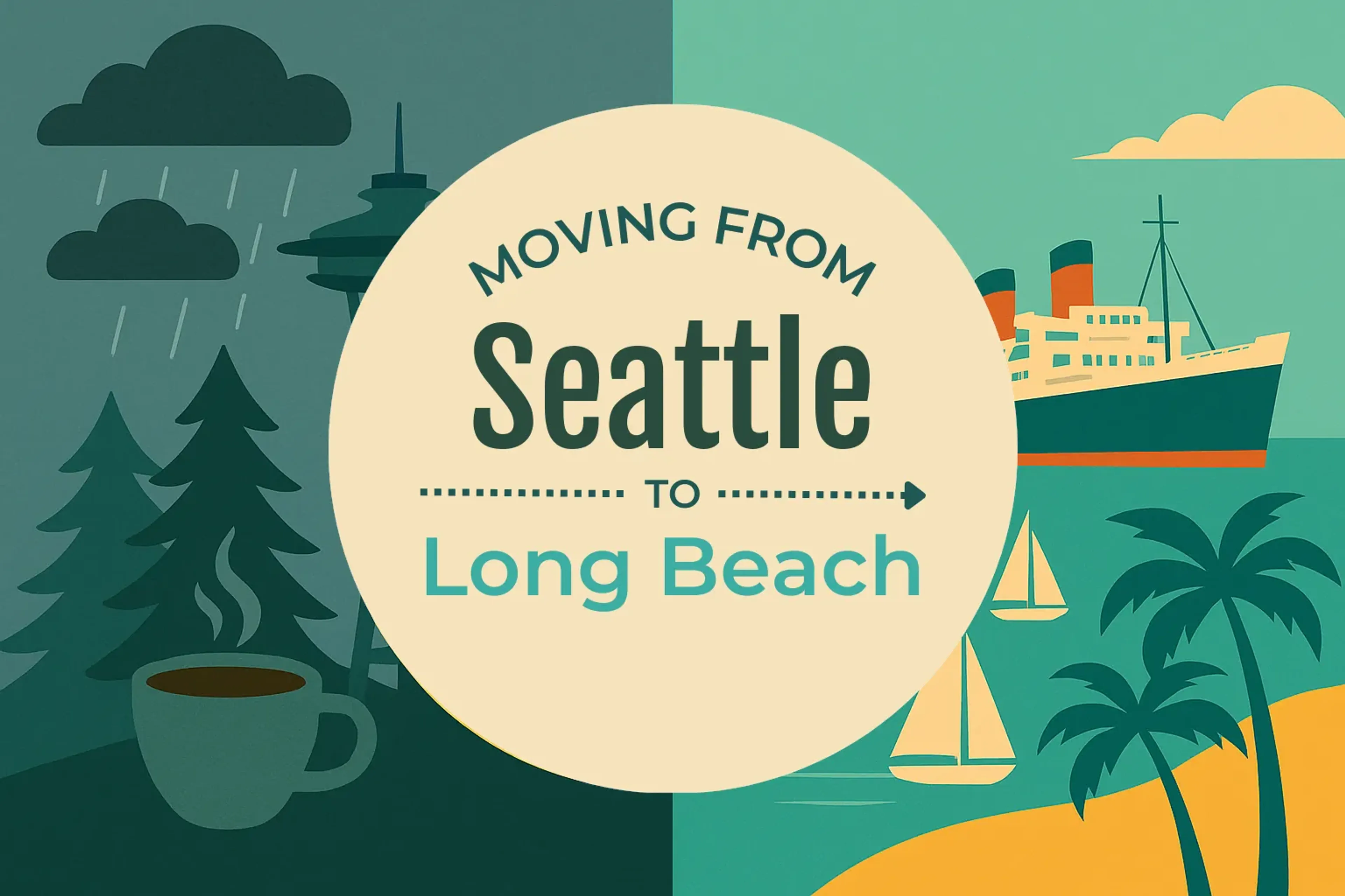 Side-by-side comparison of Seattle to Long Beach moving companies
