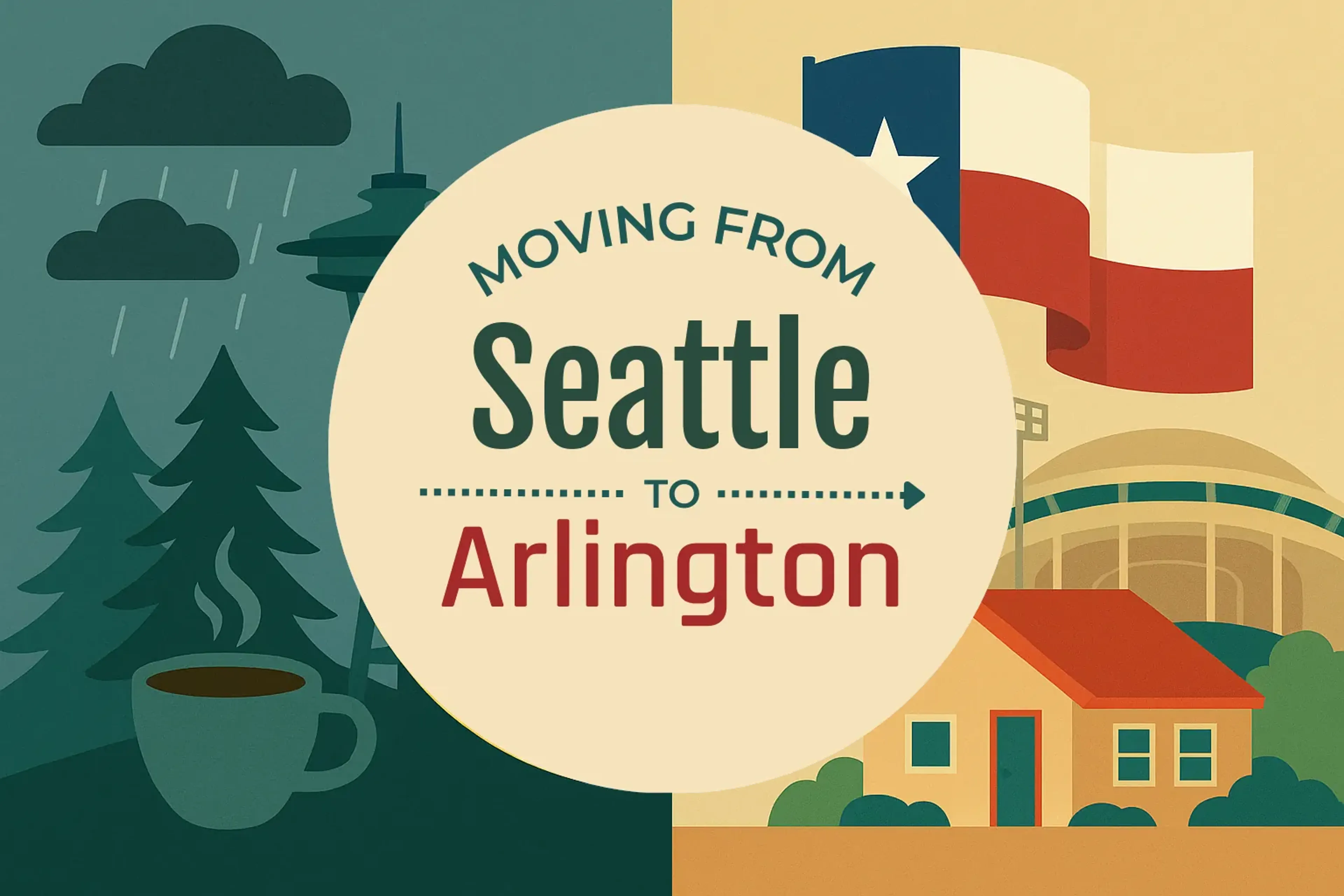 Side-by-side comparison of Seattle to Arlington moving companies