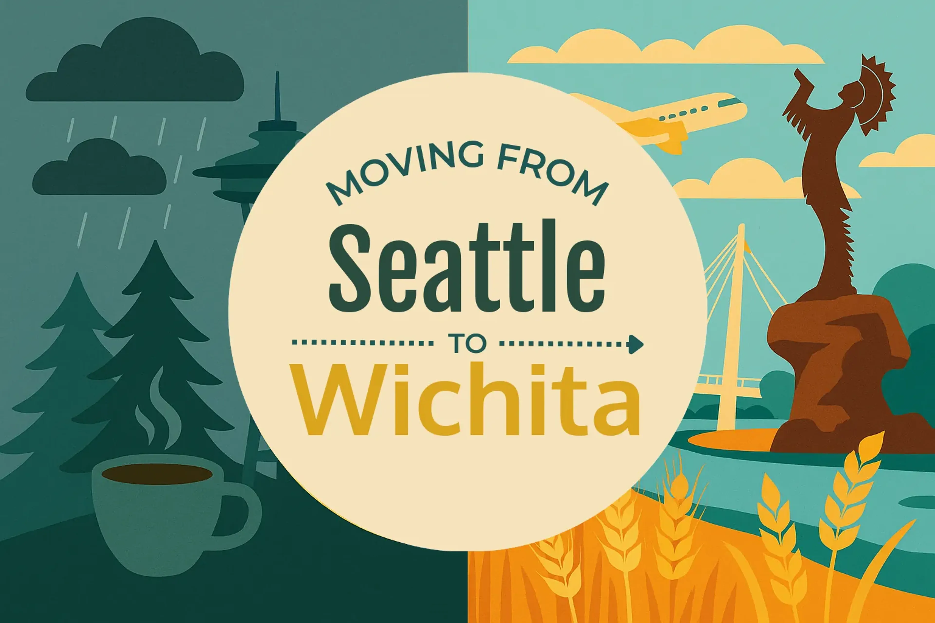 Side-by-side comparison of Seattle to Wichita moving companies