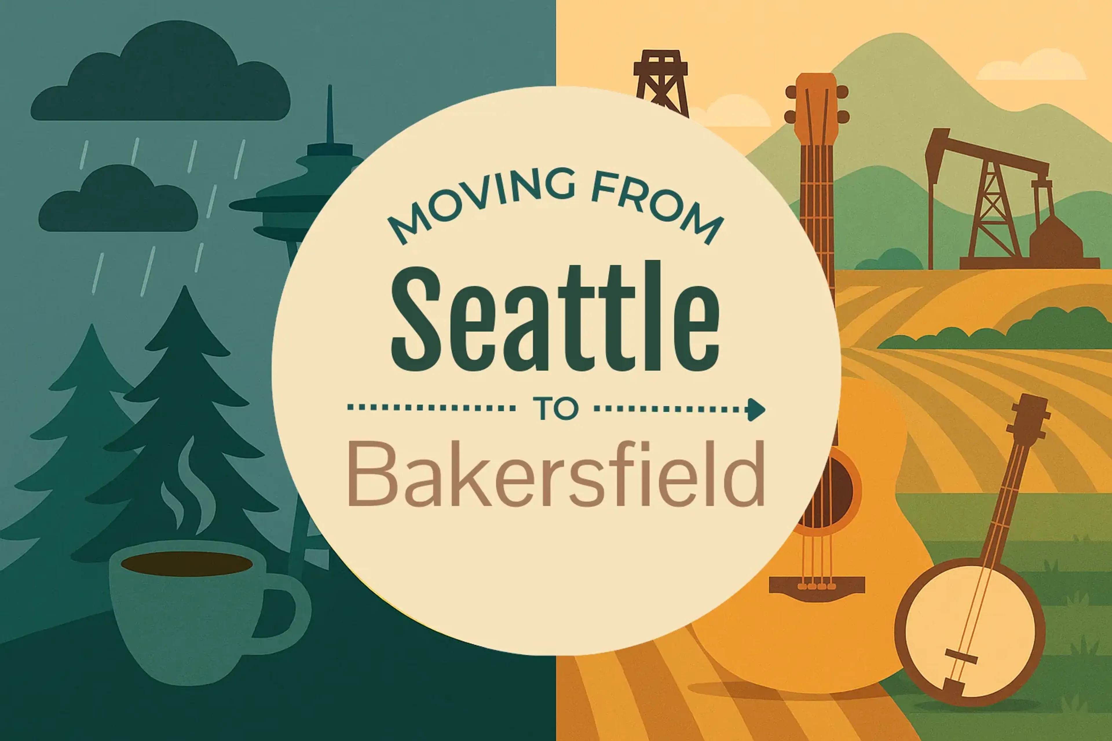 Side-by-side comparison of Seattle to Bakersfield moving companies