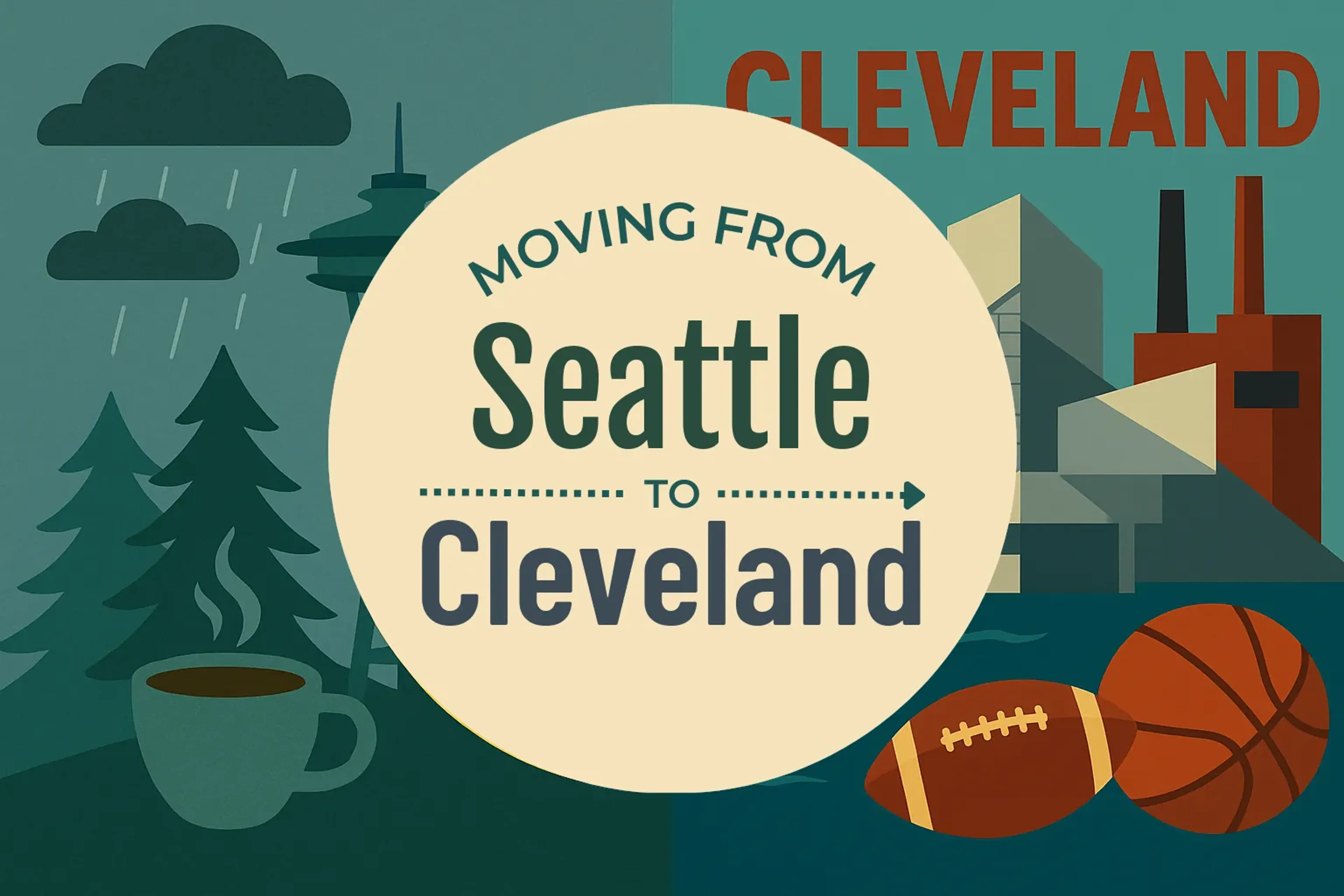 Side-by-side comparison of Seattle to Cleveland moving companies