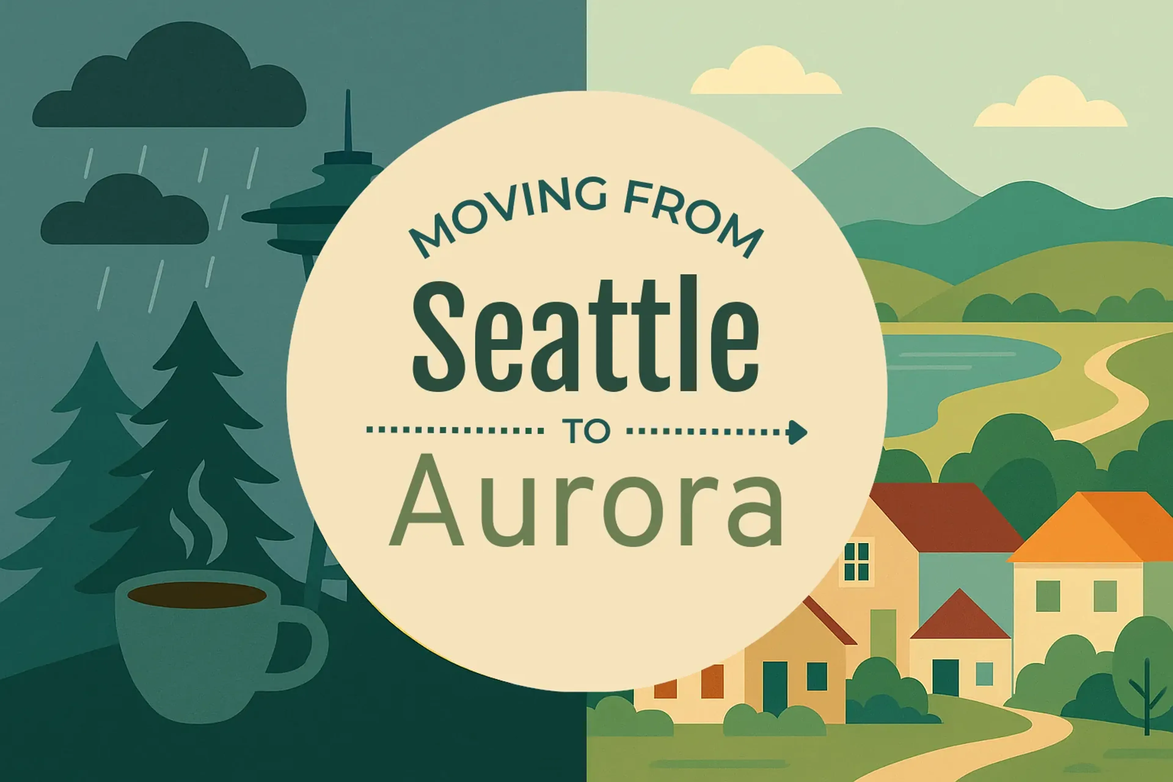 Side-by-side comparison of Seattle to Aurora moving companies