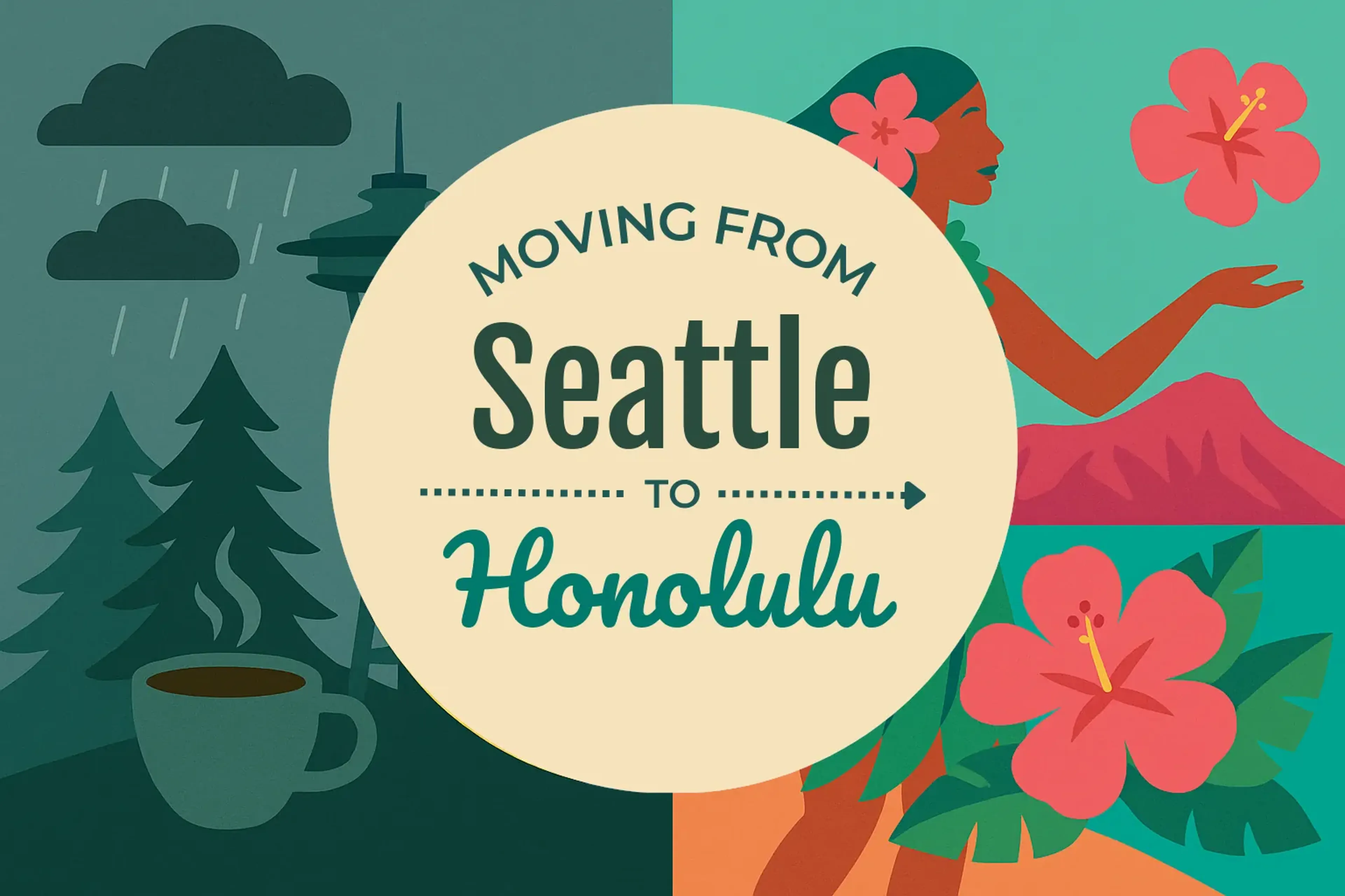 Side-by-side comparison of Seattle to Honolulu moving companies