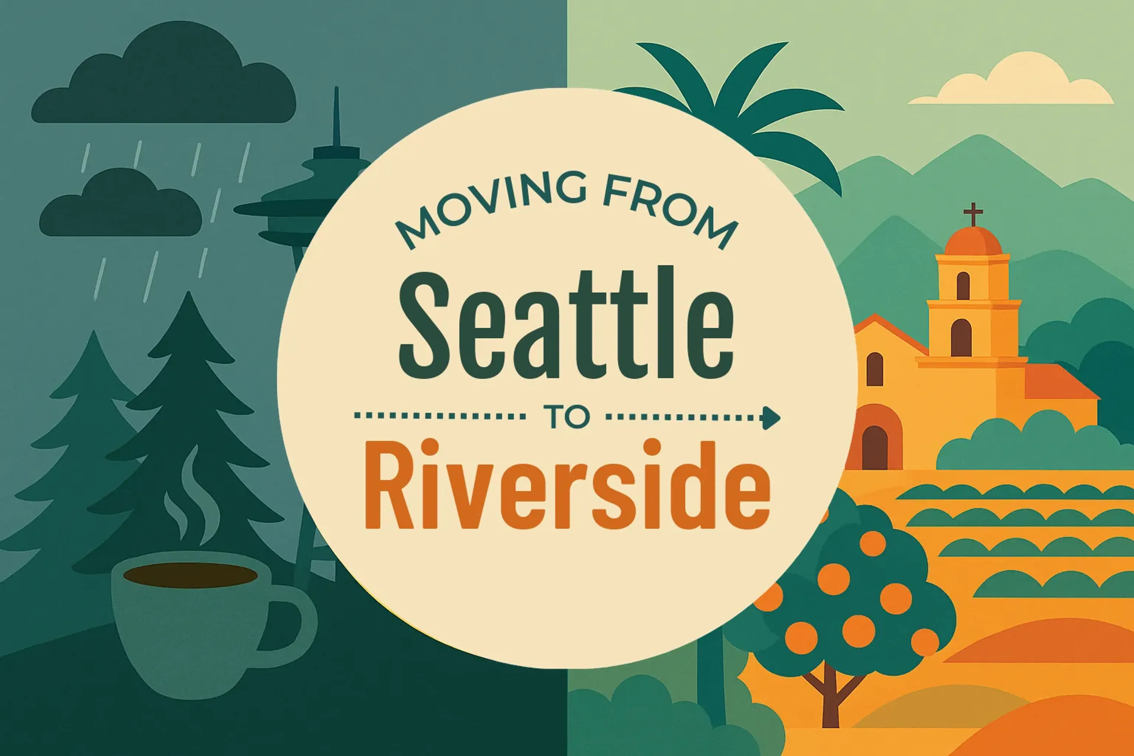 Side-by-side comparison of Seattle to Riverside moving companies