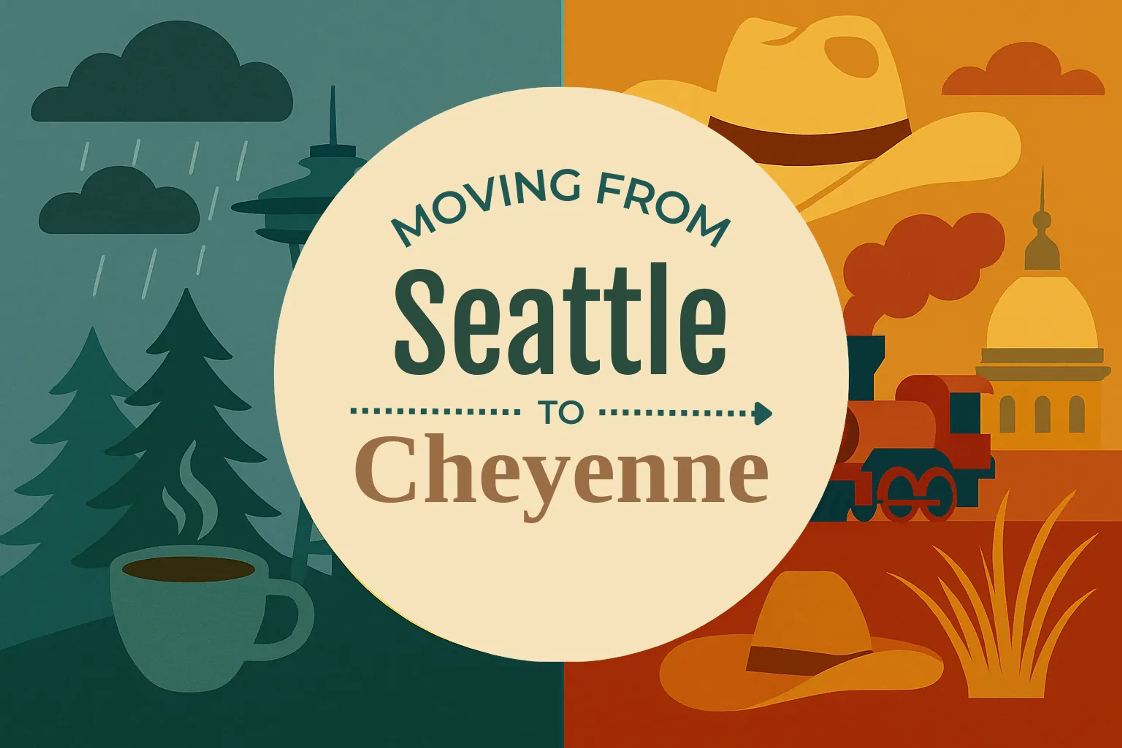 Side-by-side comparison of Seattle to Cheyenne moving companies