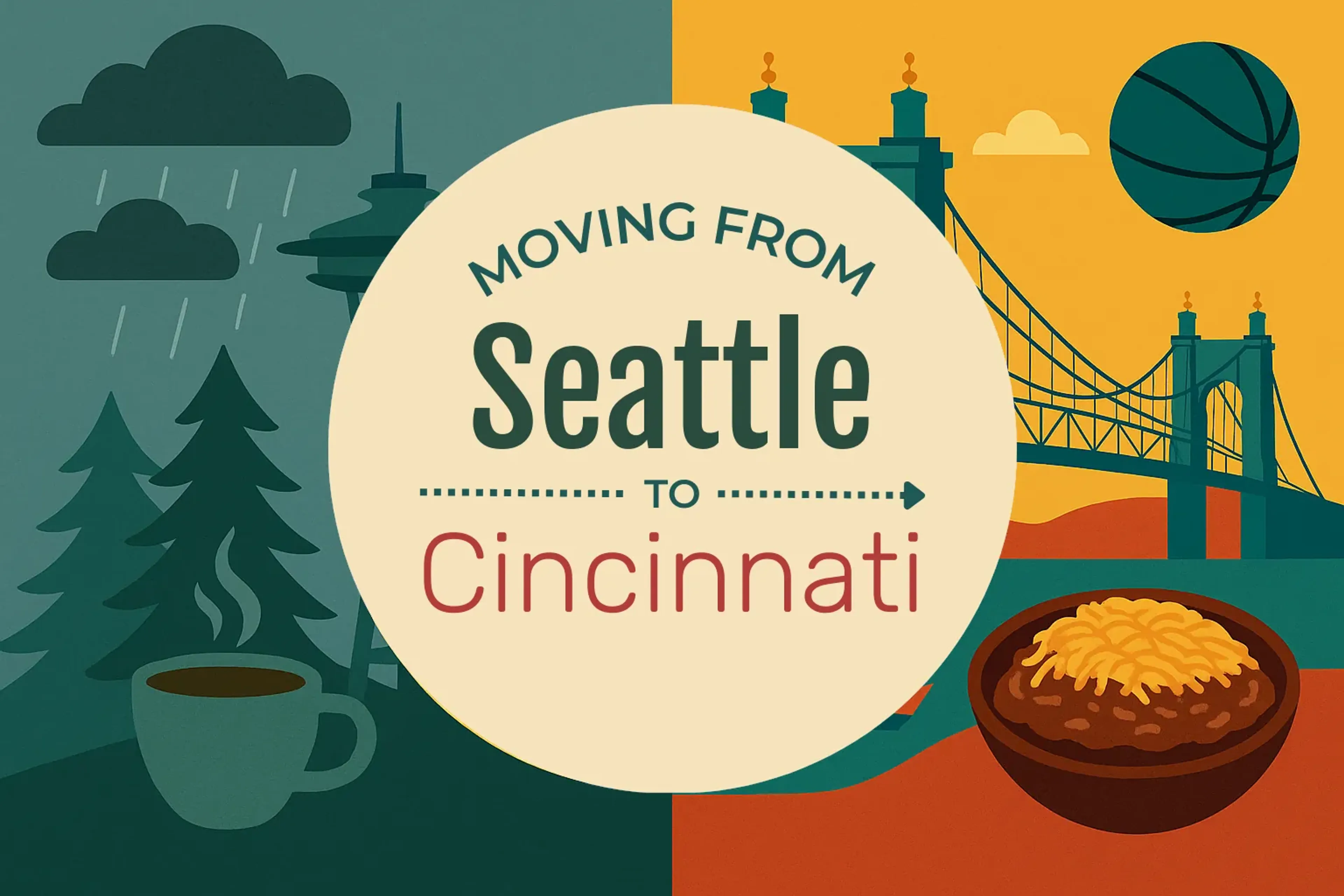 Side-by-side comparison of Seattle to Cincinnati moving companies