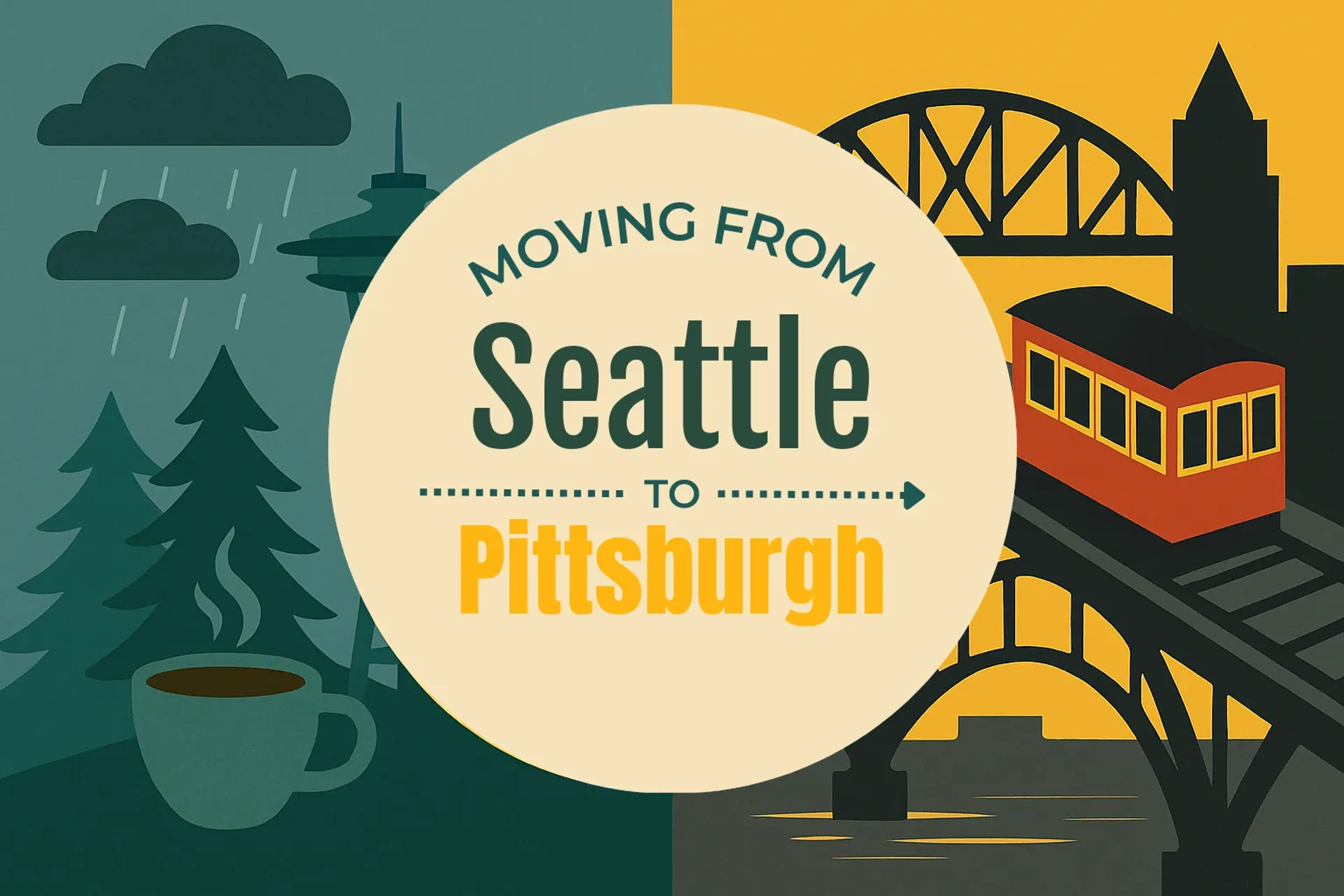 Side-by-side comparison of Seattle to Pittsburgh moving companies
