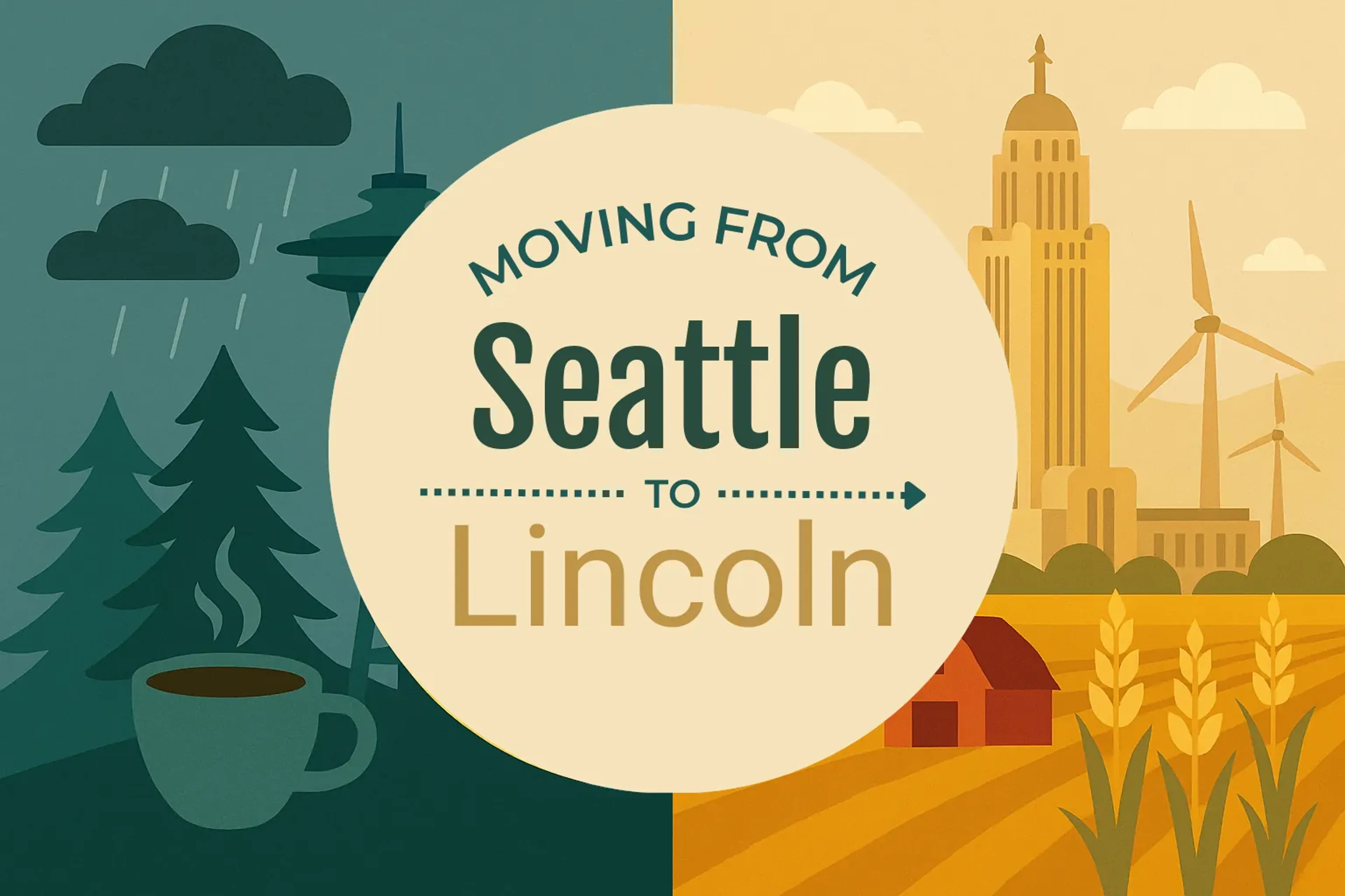 Side-by-side comparison of Seattle to Lincoln moving companies