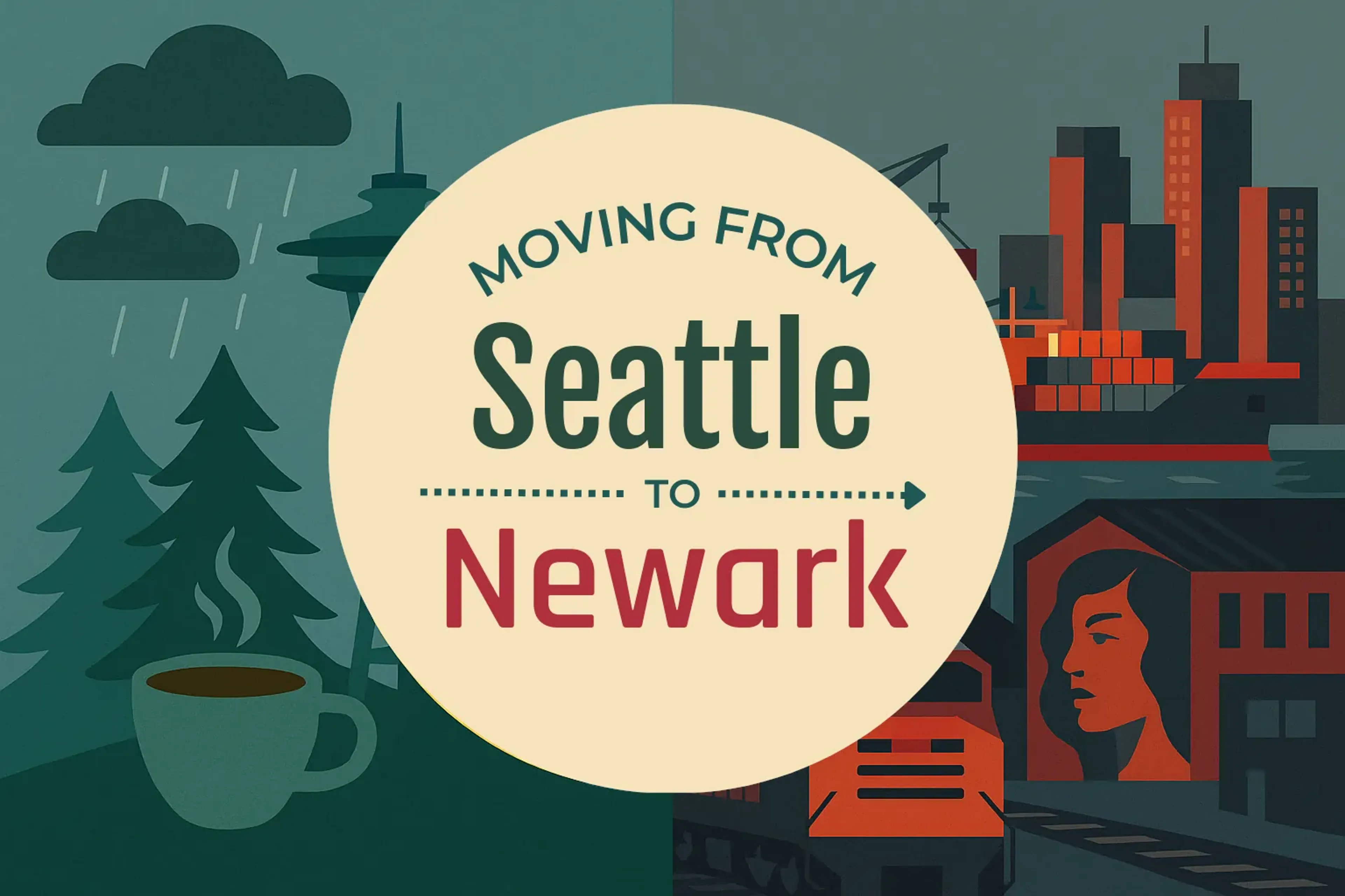 Side-by-side comparison of Seattle to Newark moving companies