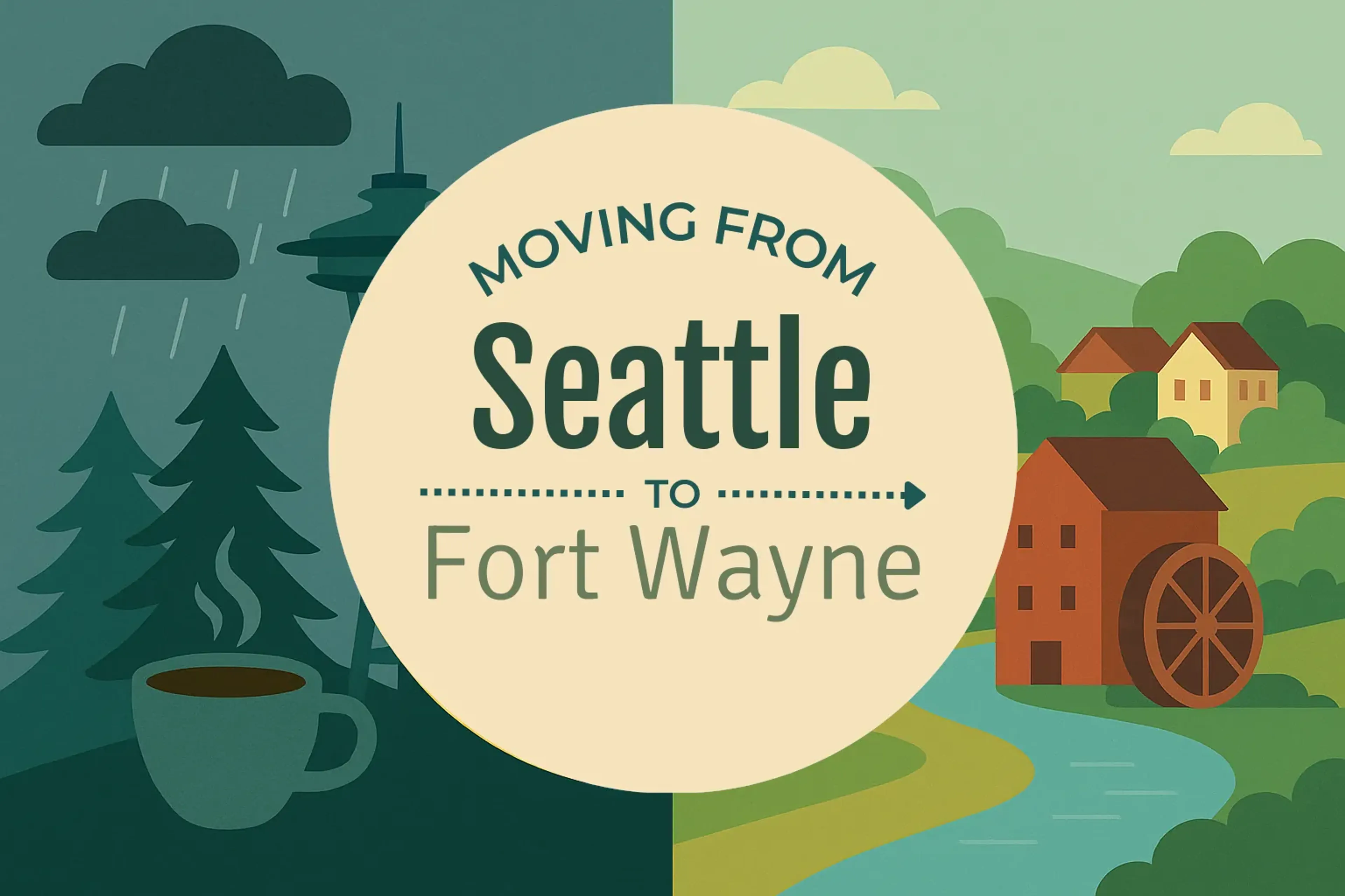 Side-by-side comparison of Seattle to Fort Wayne moving companies