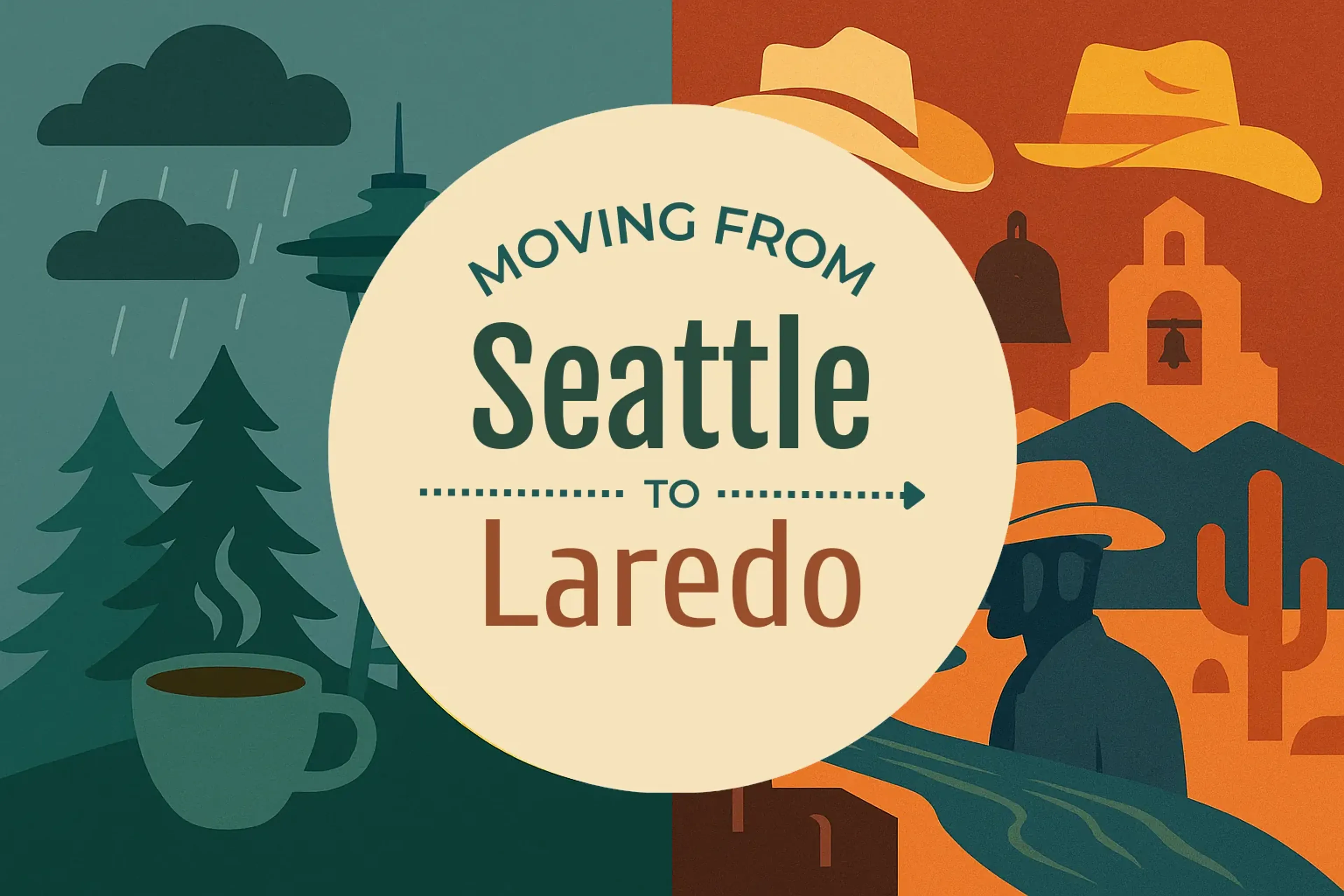 Side-by-side comparison of Seattle to Laredo moving companies