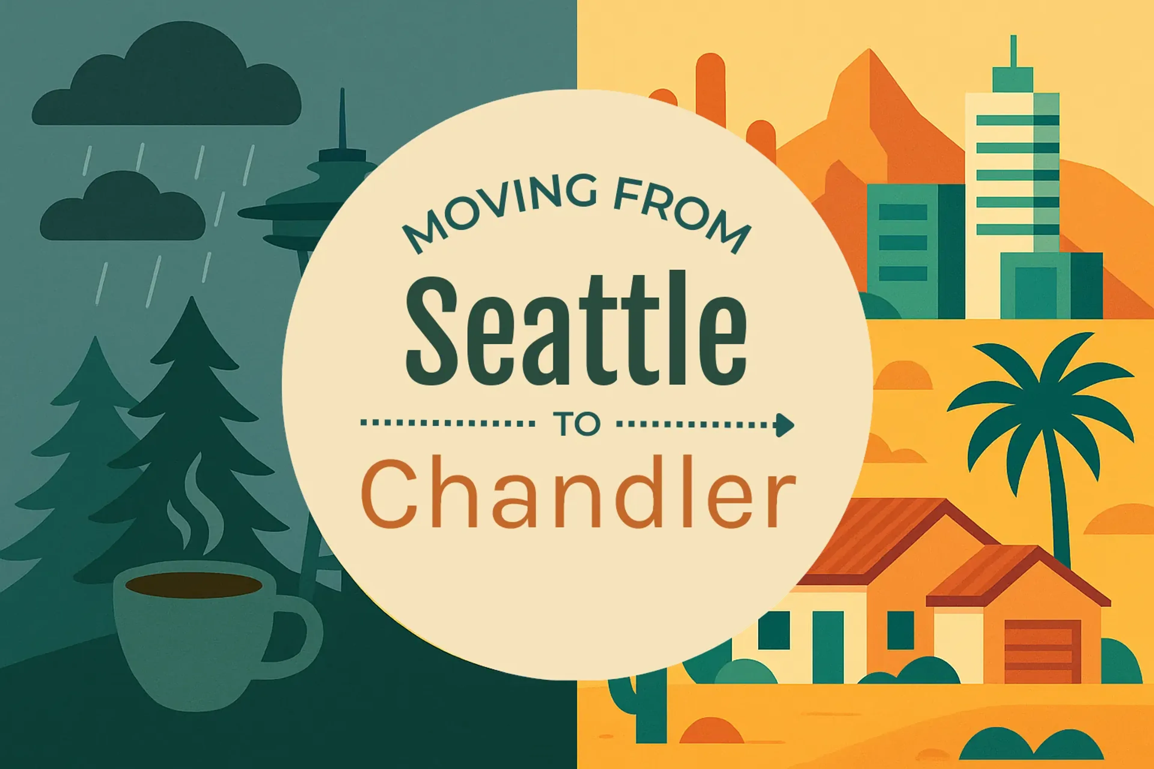 Side-by-side comparison of Seattle to Chandler moving companies