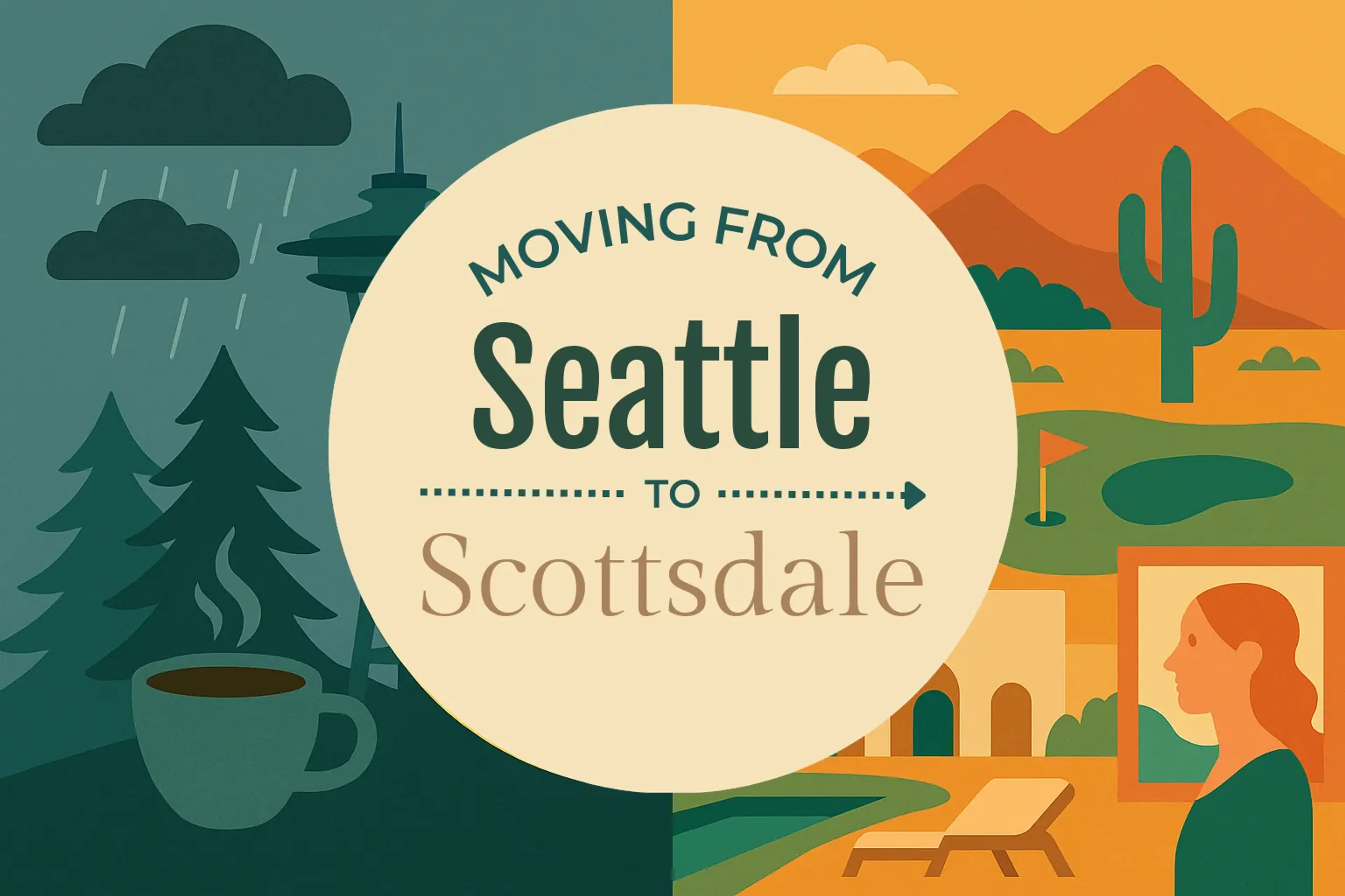 Side-by-side comparison of Seattle to Scottsdale moving companies