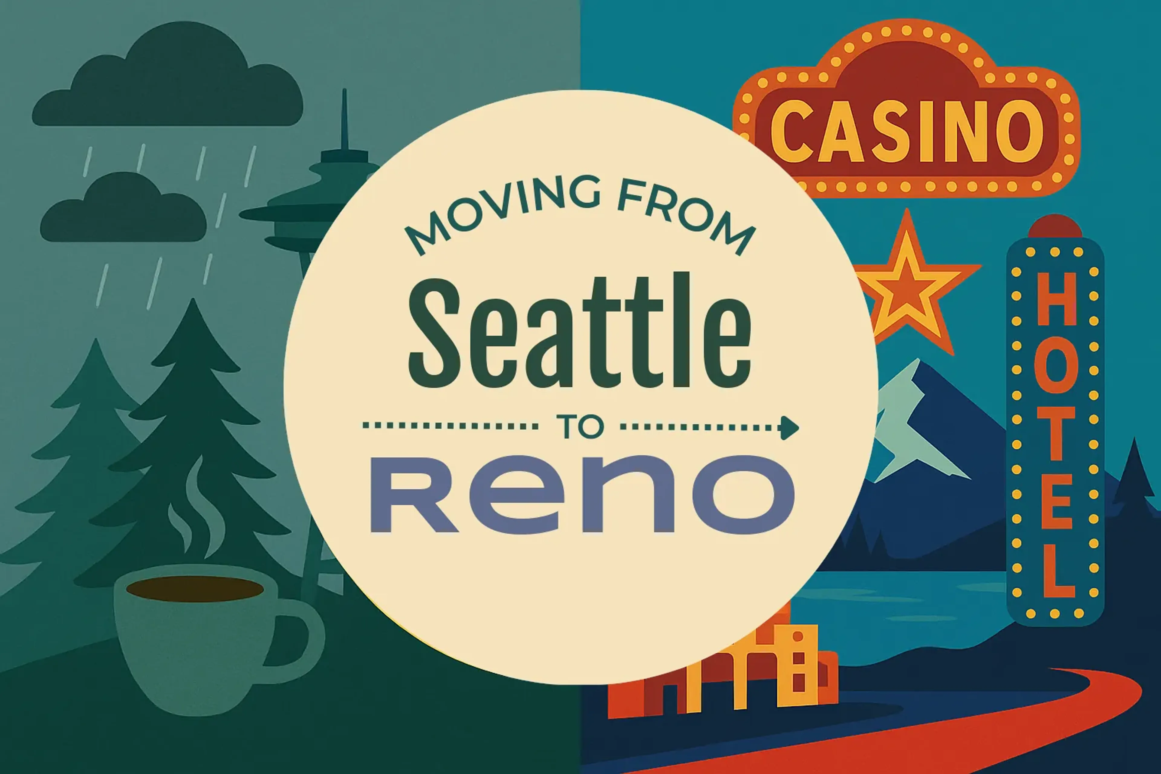 Side-by-side comparison of Seattle to Reno moving companies