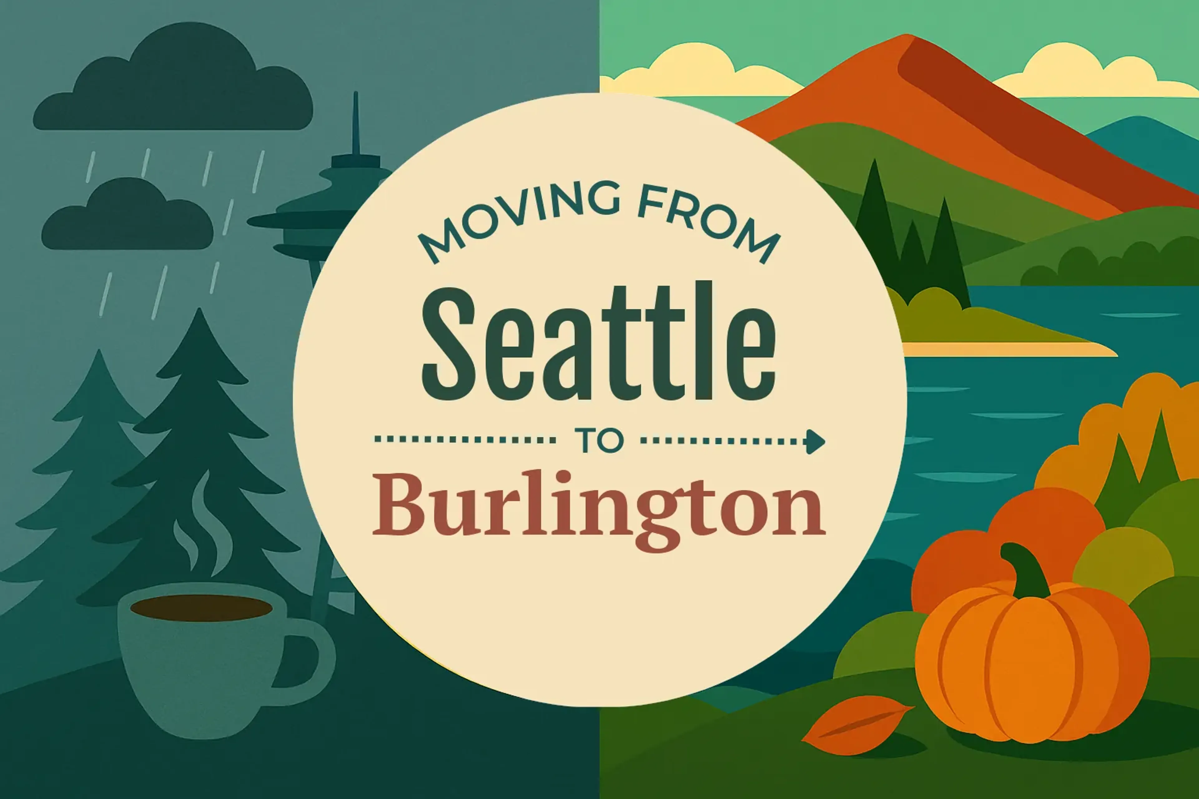 Side-by-side comparison of Seattle to Burlington moving companies