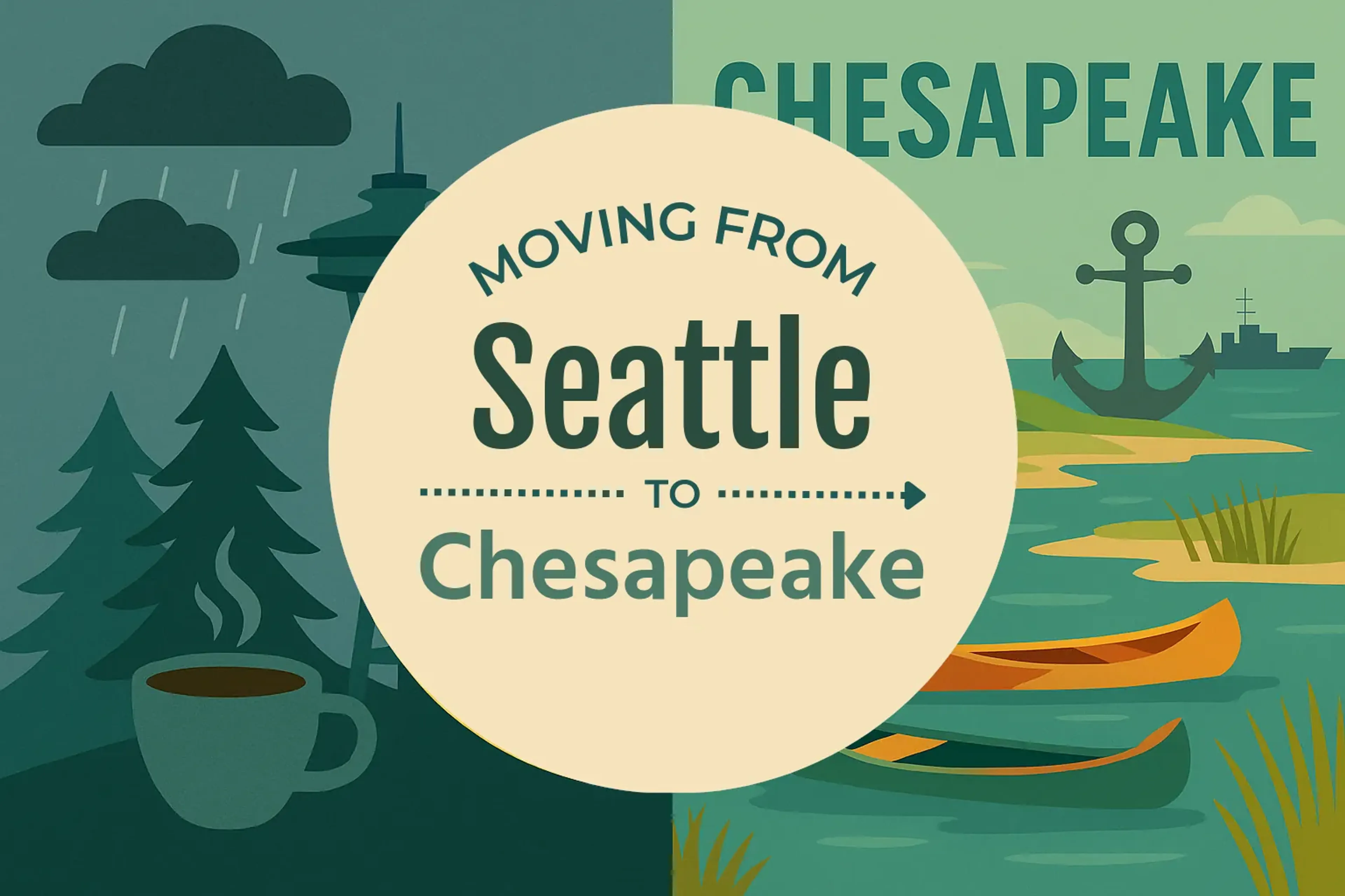 Side-by-side comparison of Seattle to Chesapeake moving companies