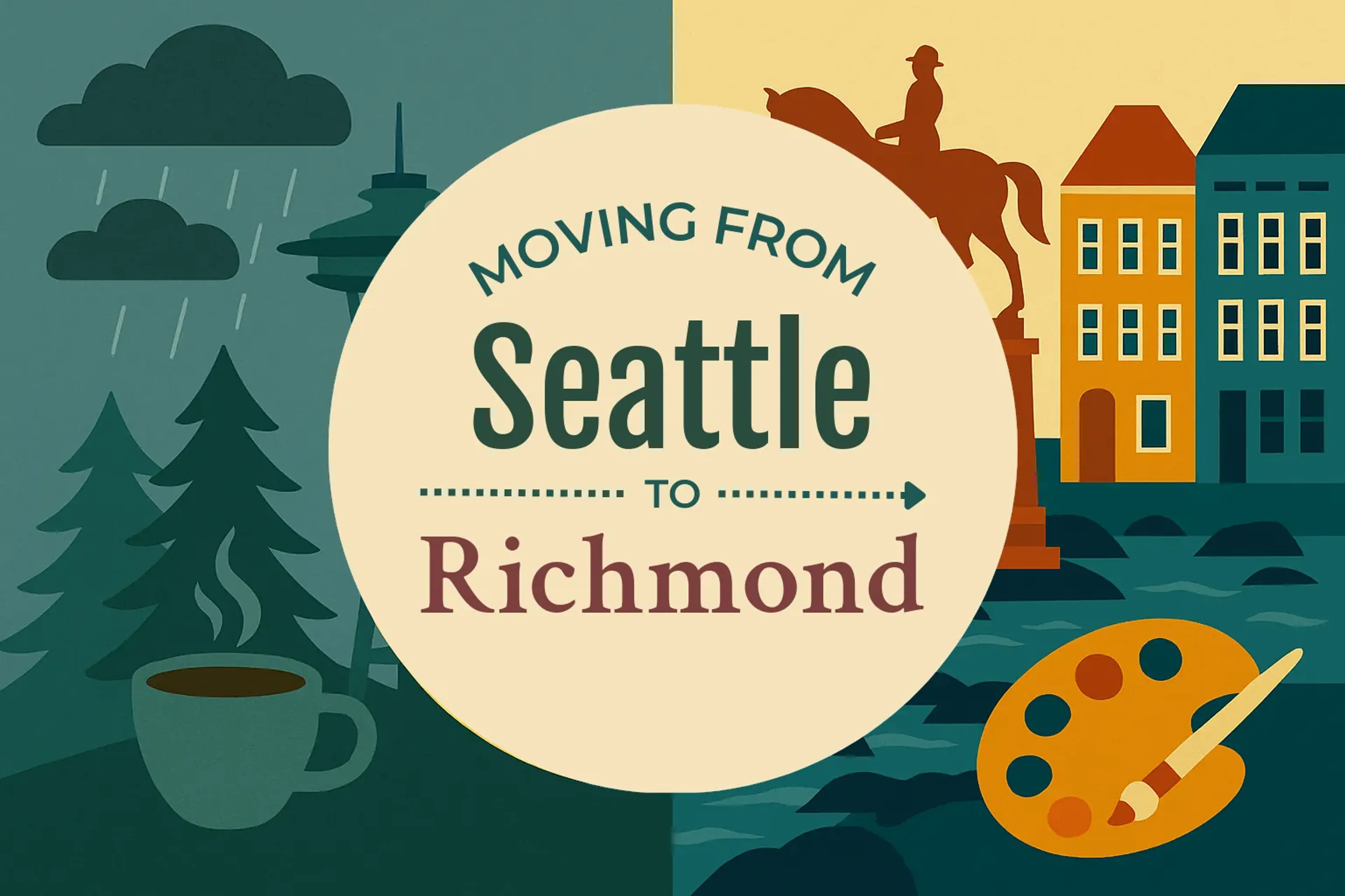 Side-by-side comparison of Seattle to Richmond moving companies