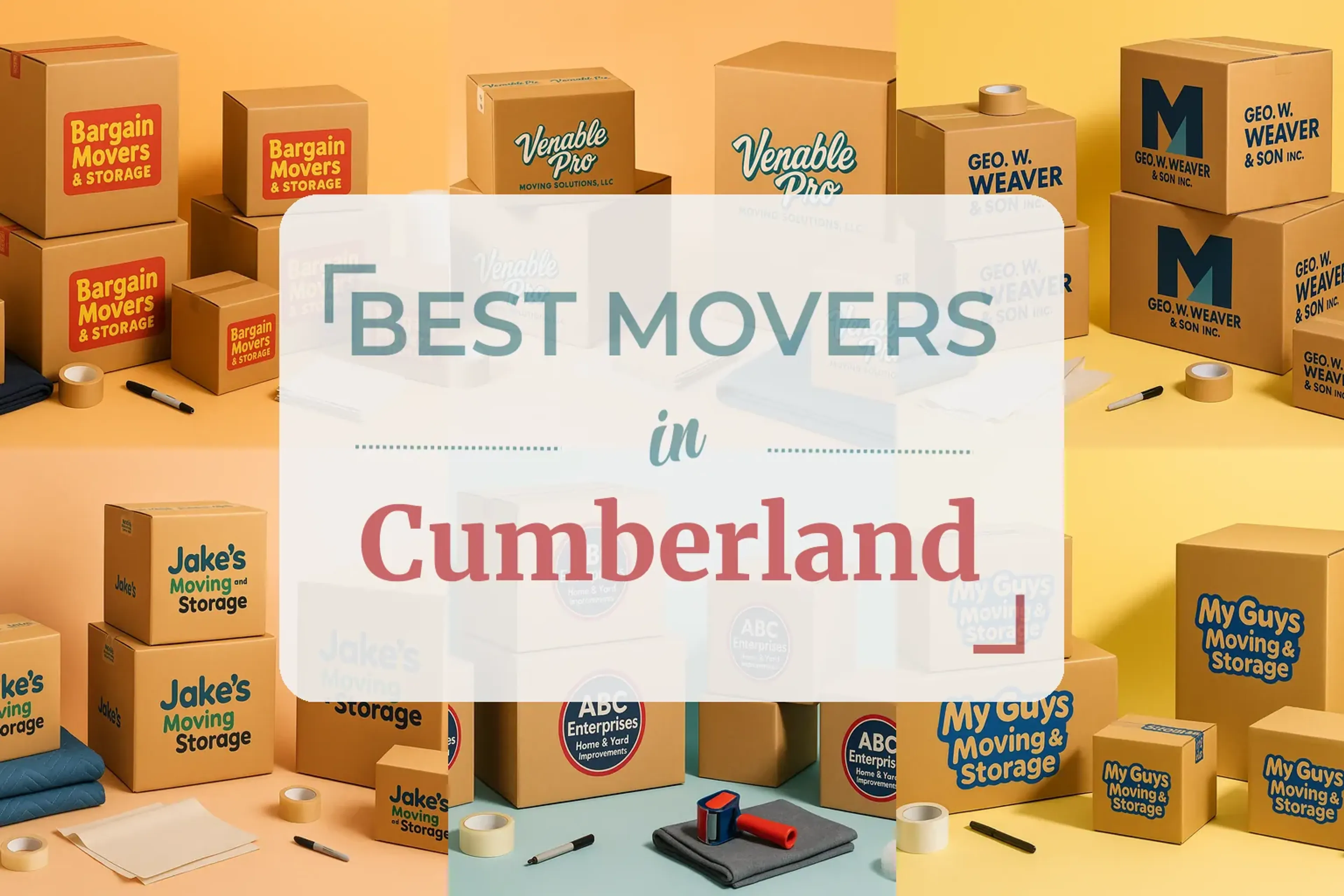 Side-by-side comparison of Cumberland moving companies