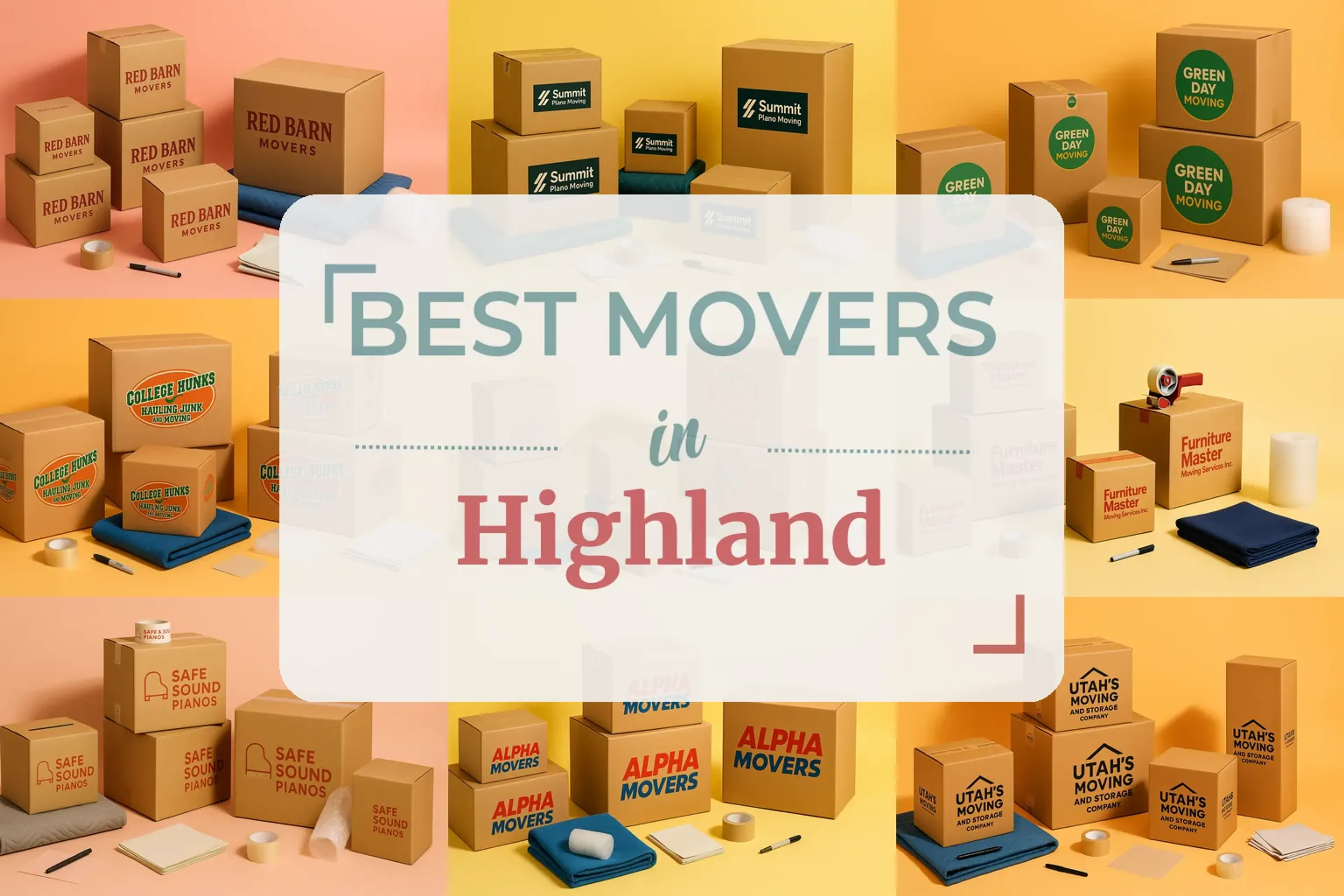 Side-by-side comparison of Highland moving companies