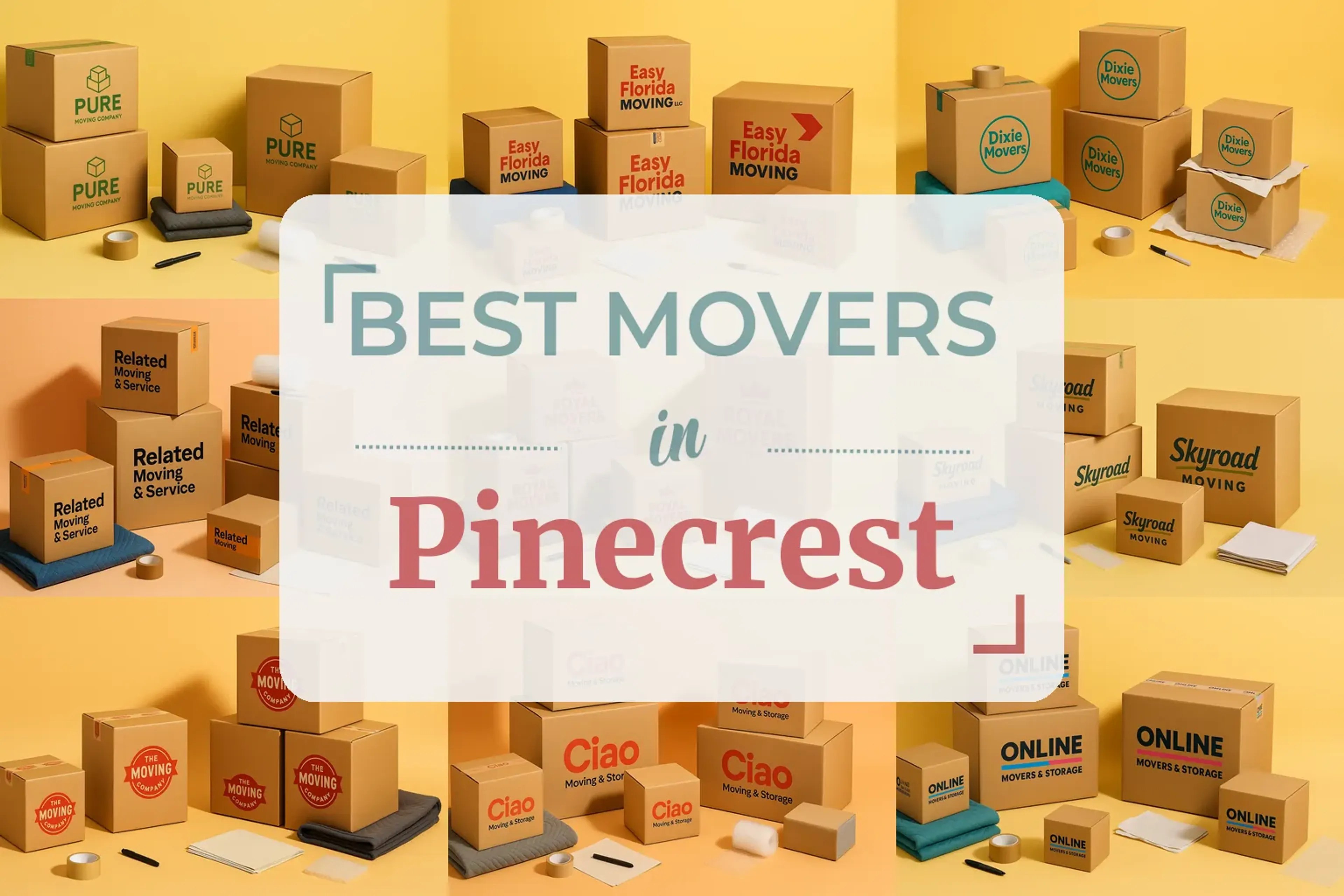 Side-by-side comparison of Pinecrest moving companies