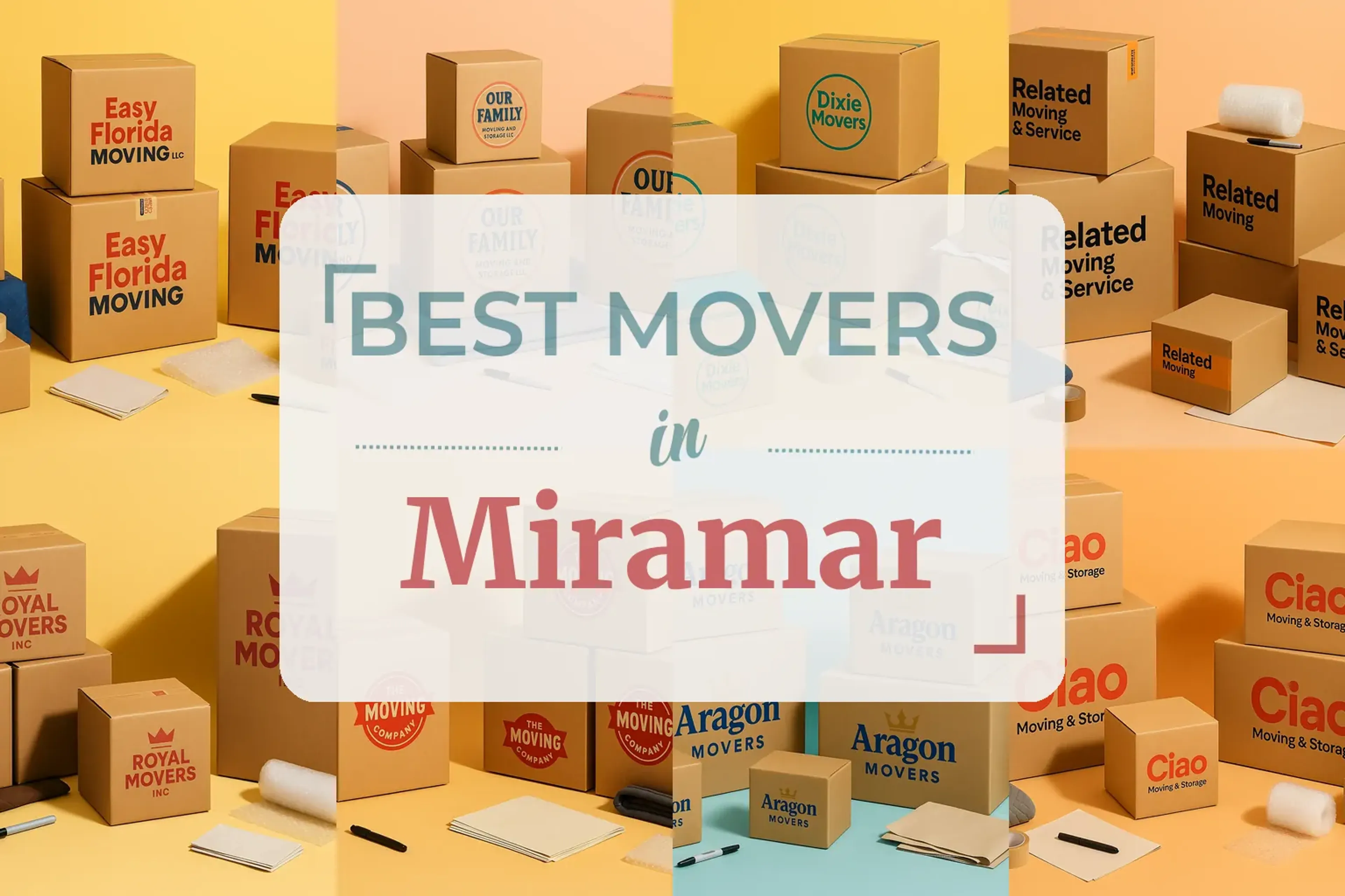 Side-by-side comparison of Miramar moving companies