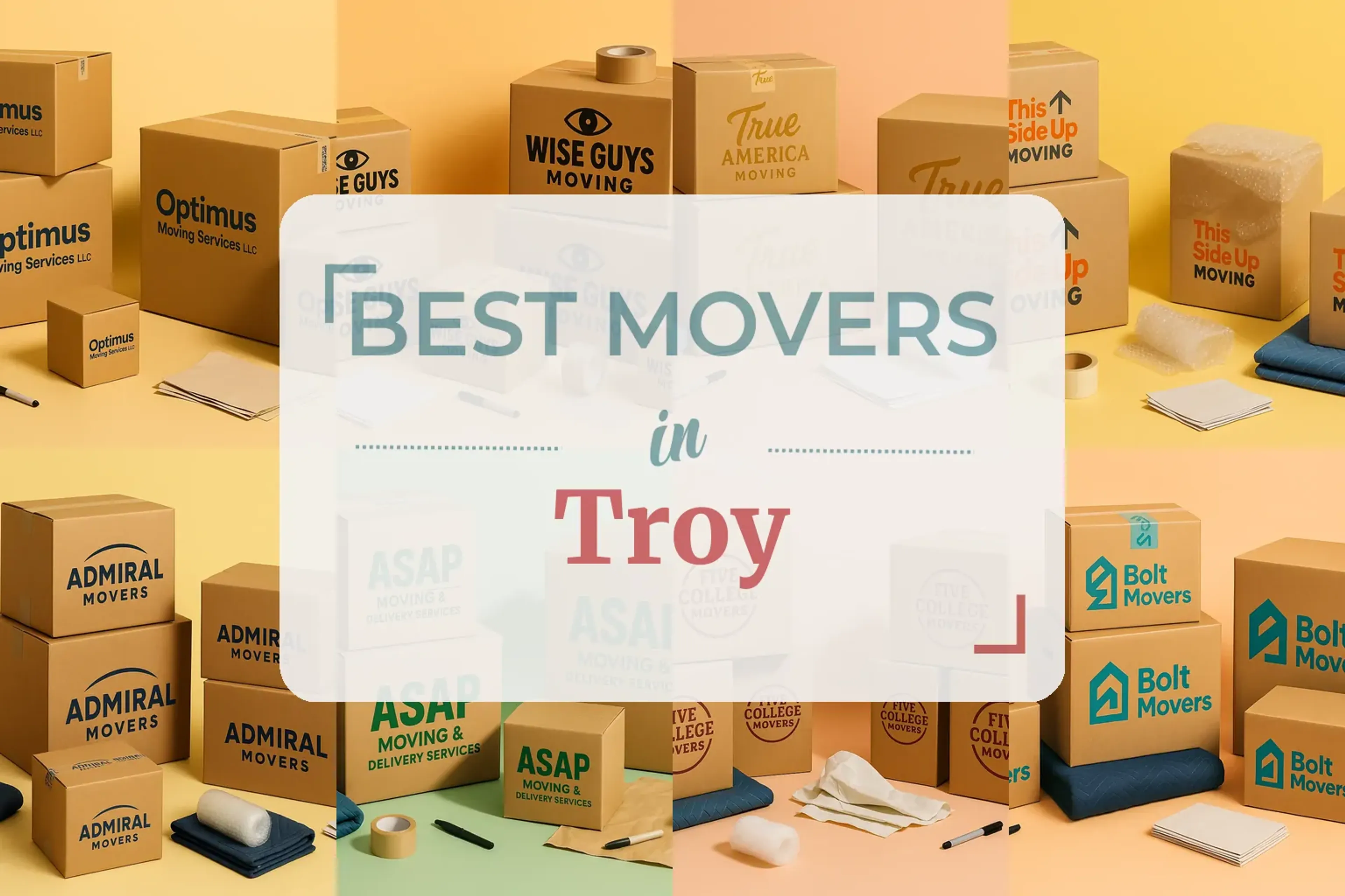 Side-by-side comparison of Troy moving companies
