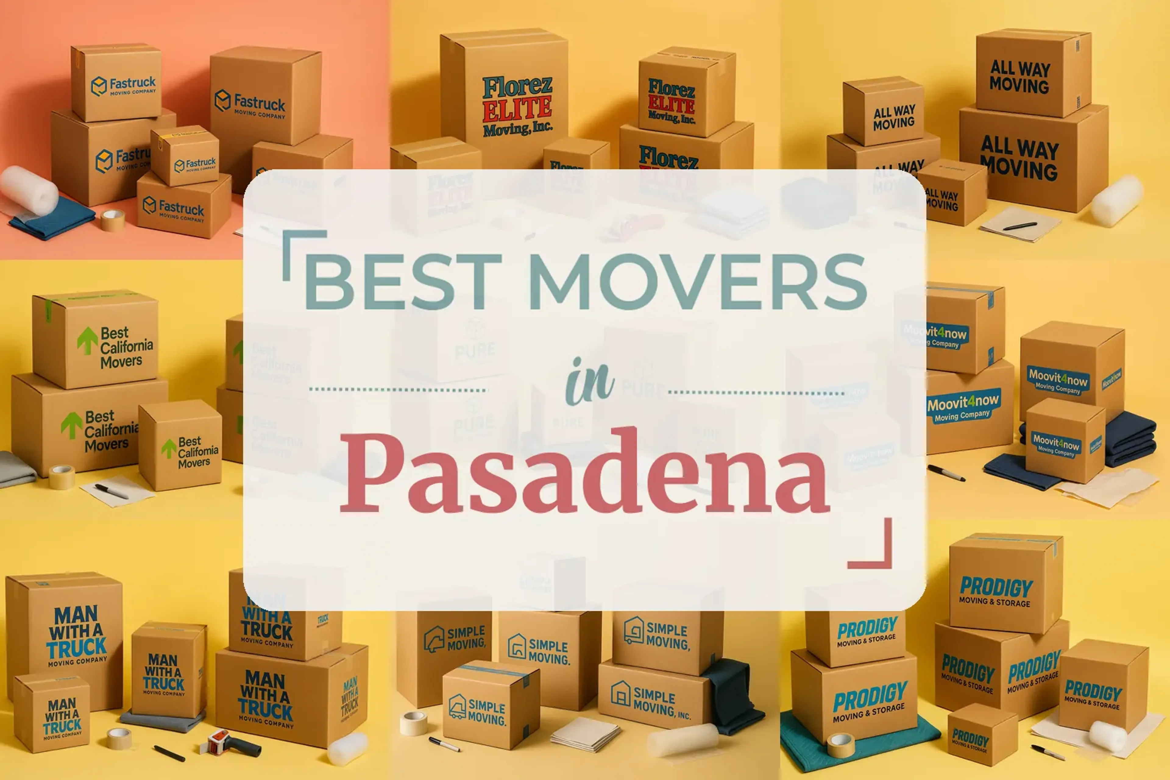 Side-by-side comparison of Pasadena moving companies