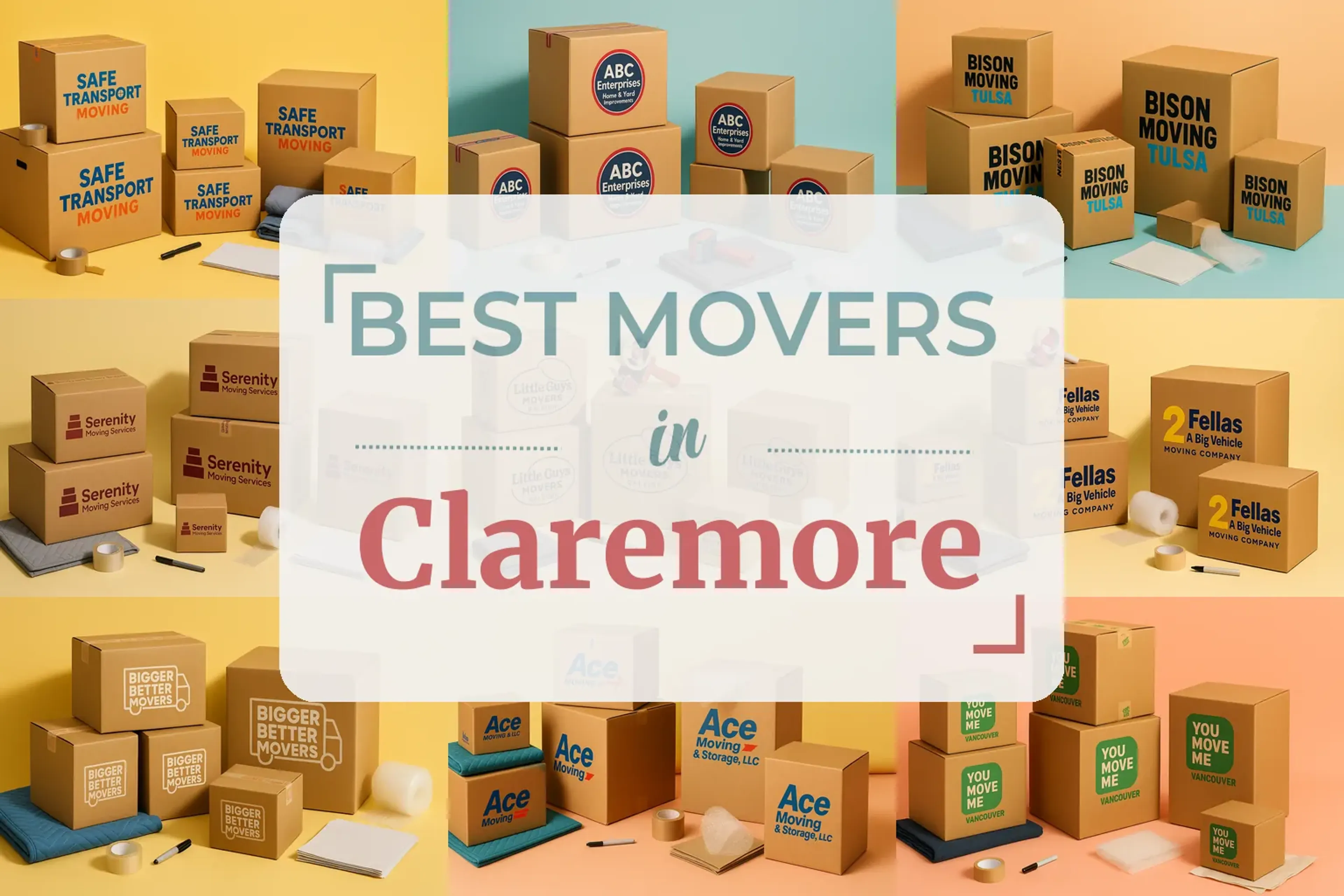 Side-by-side comparison of Claremore moving companies