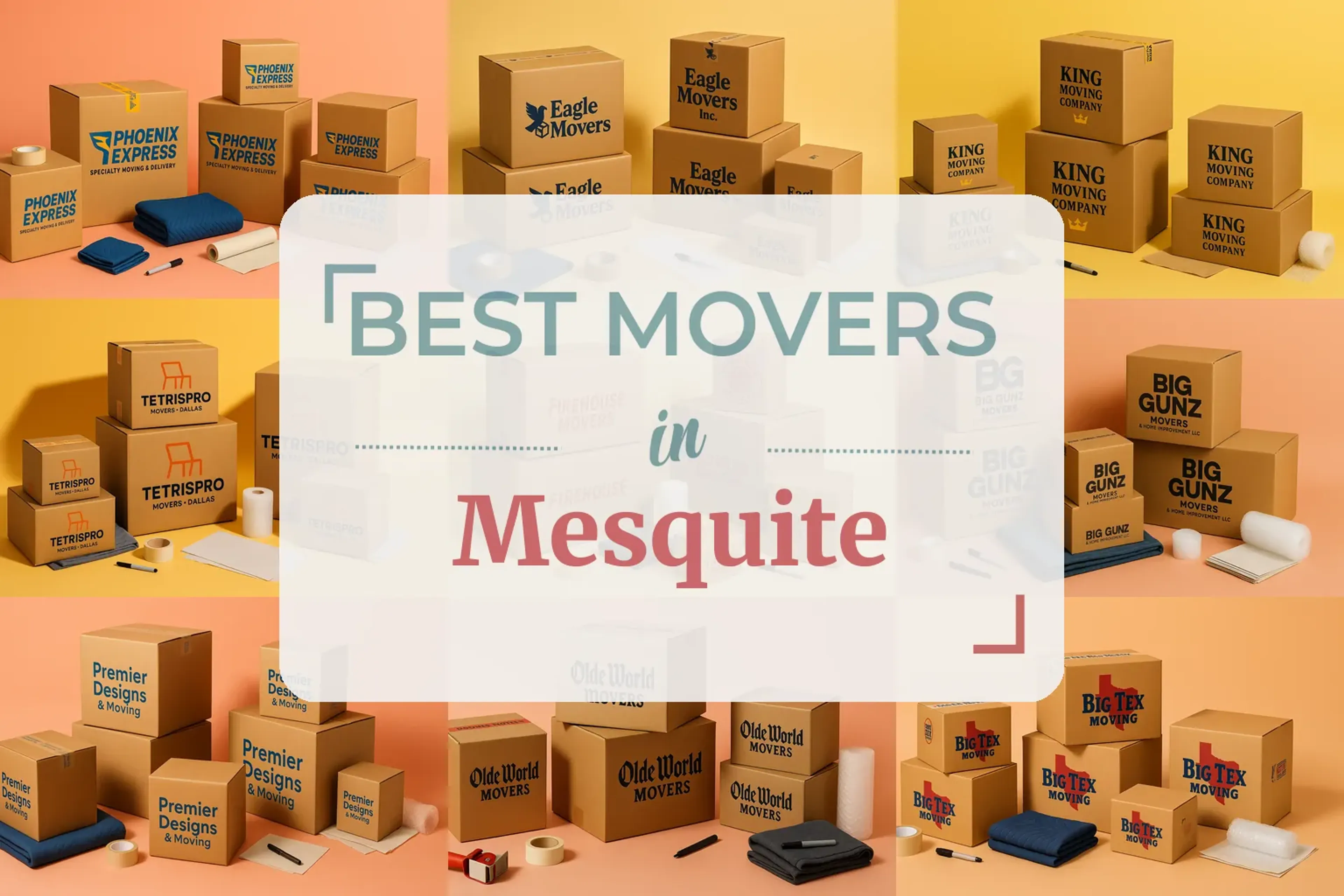 Side-by-side comparison of Mesquite moving companies