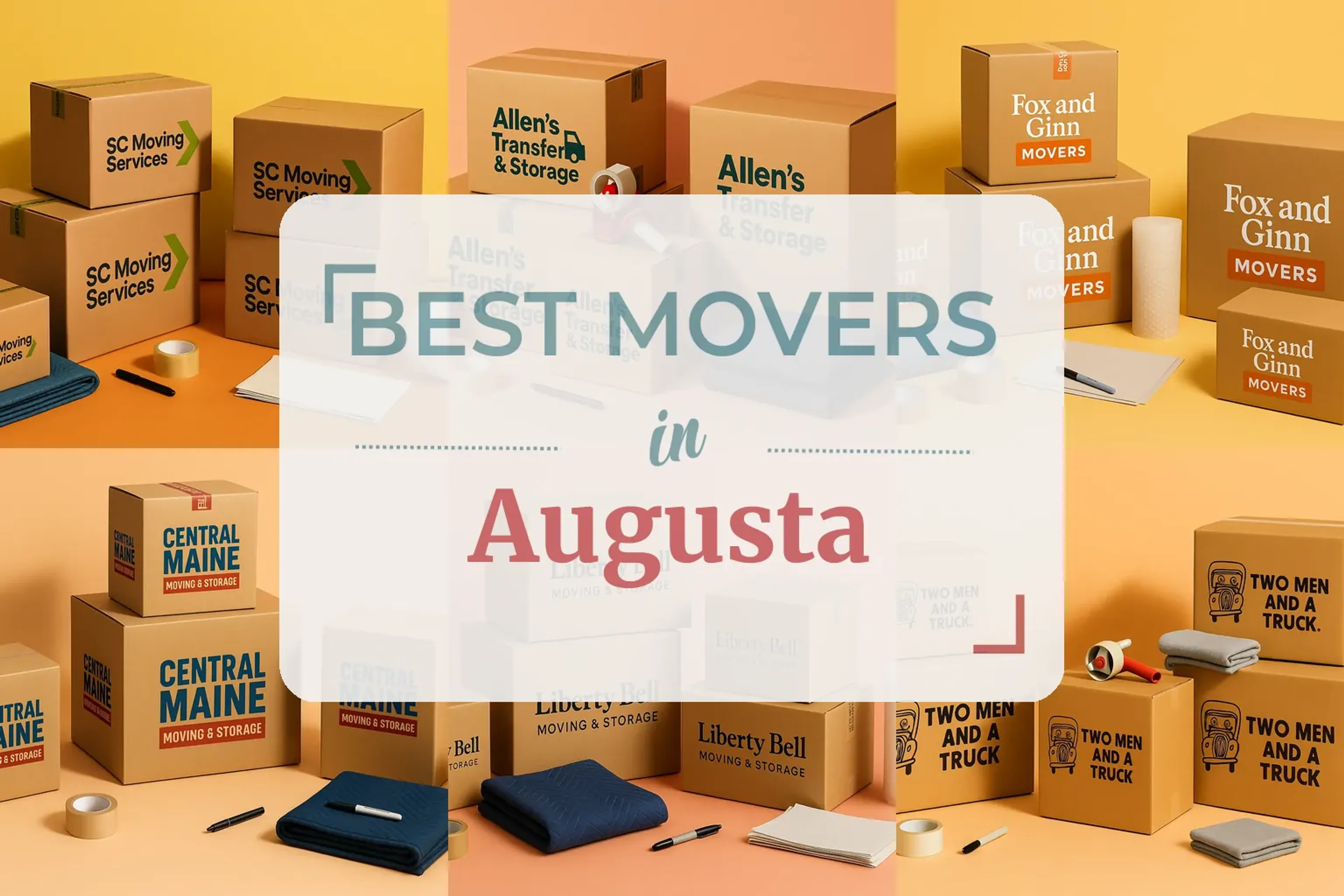 Side-by-side comparison of Augusta moving companies