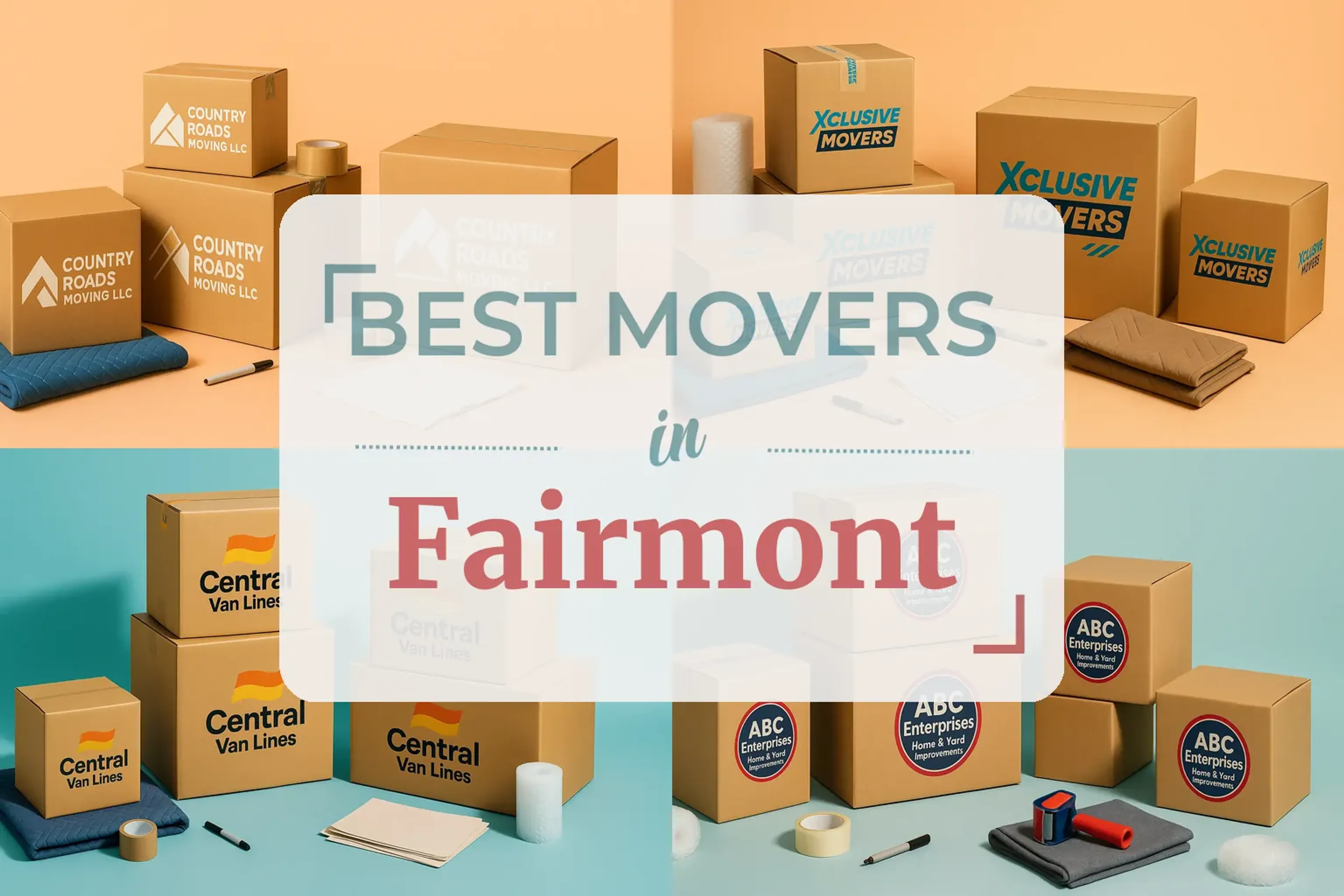 Side-by-side comparison of Fairmont moving companies