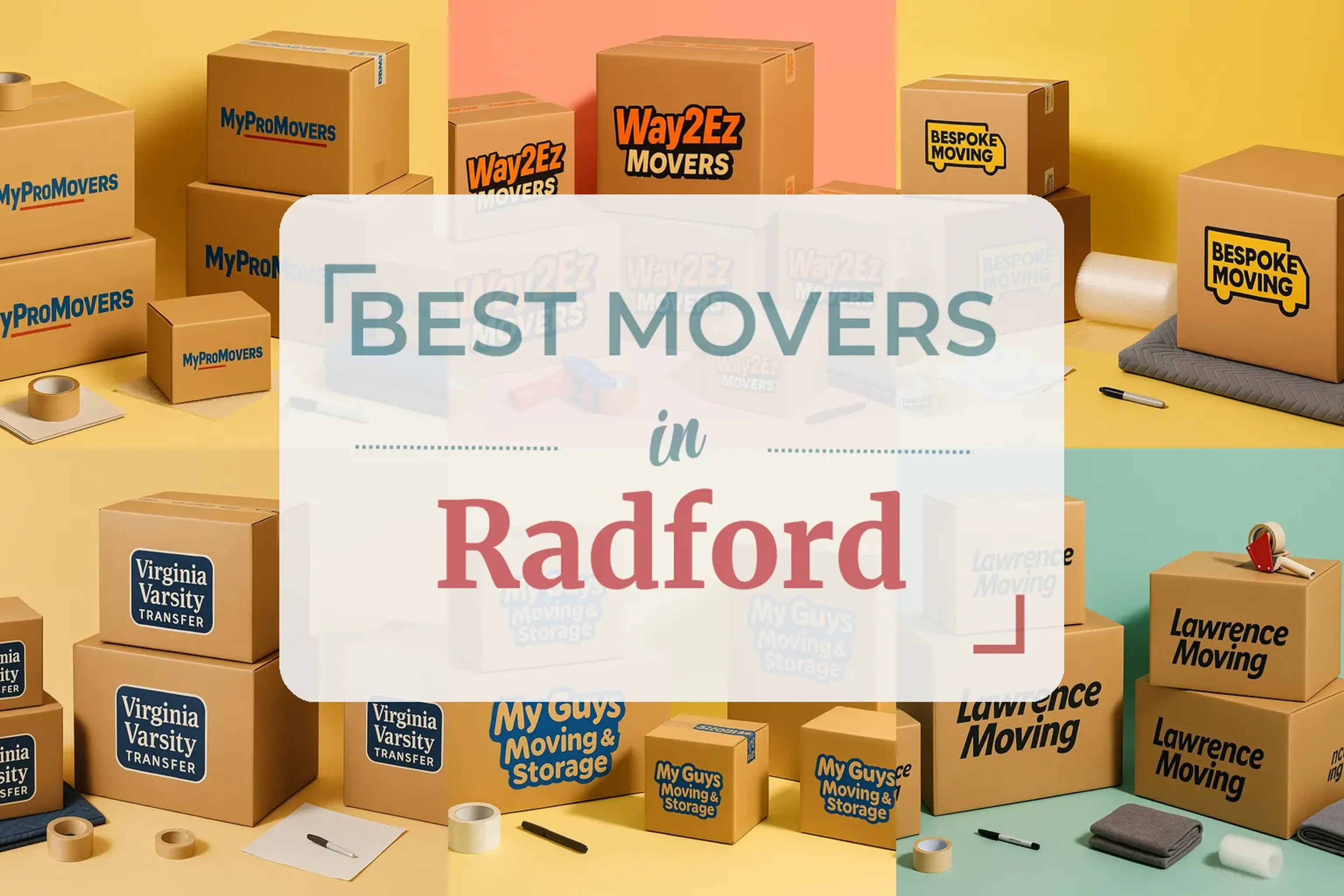 Side-by-side comparison of Radford moving companies