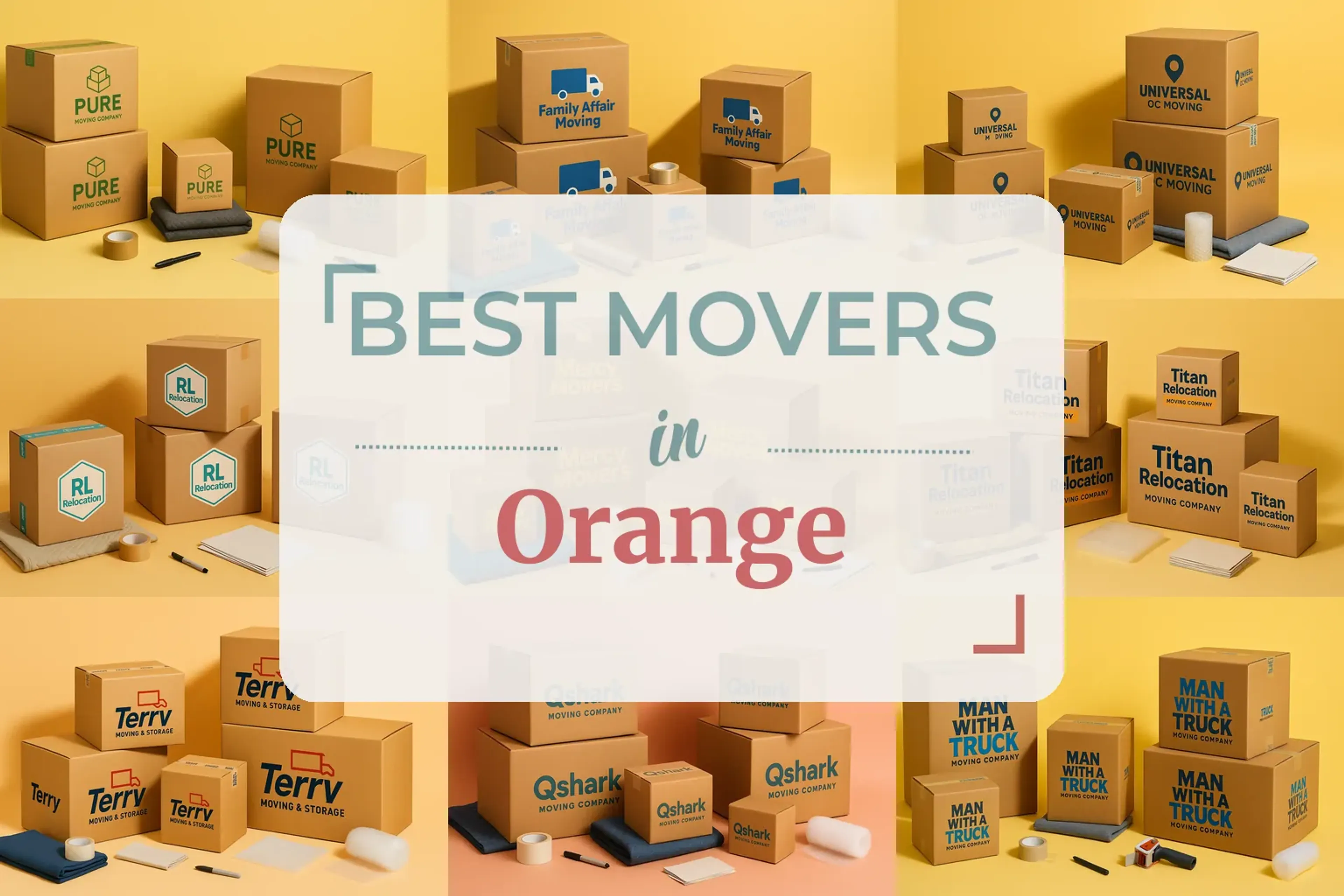 Side-by-side comparison of Orange moving companies