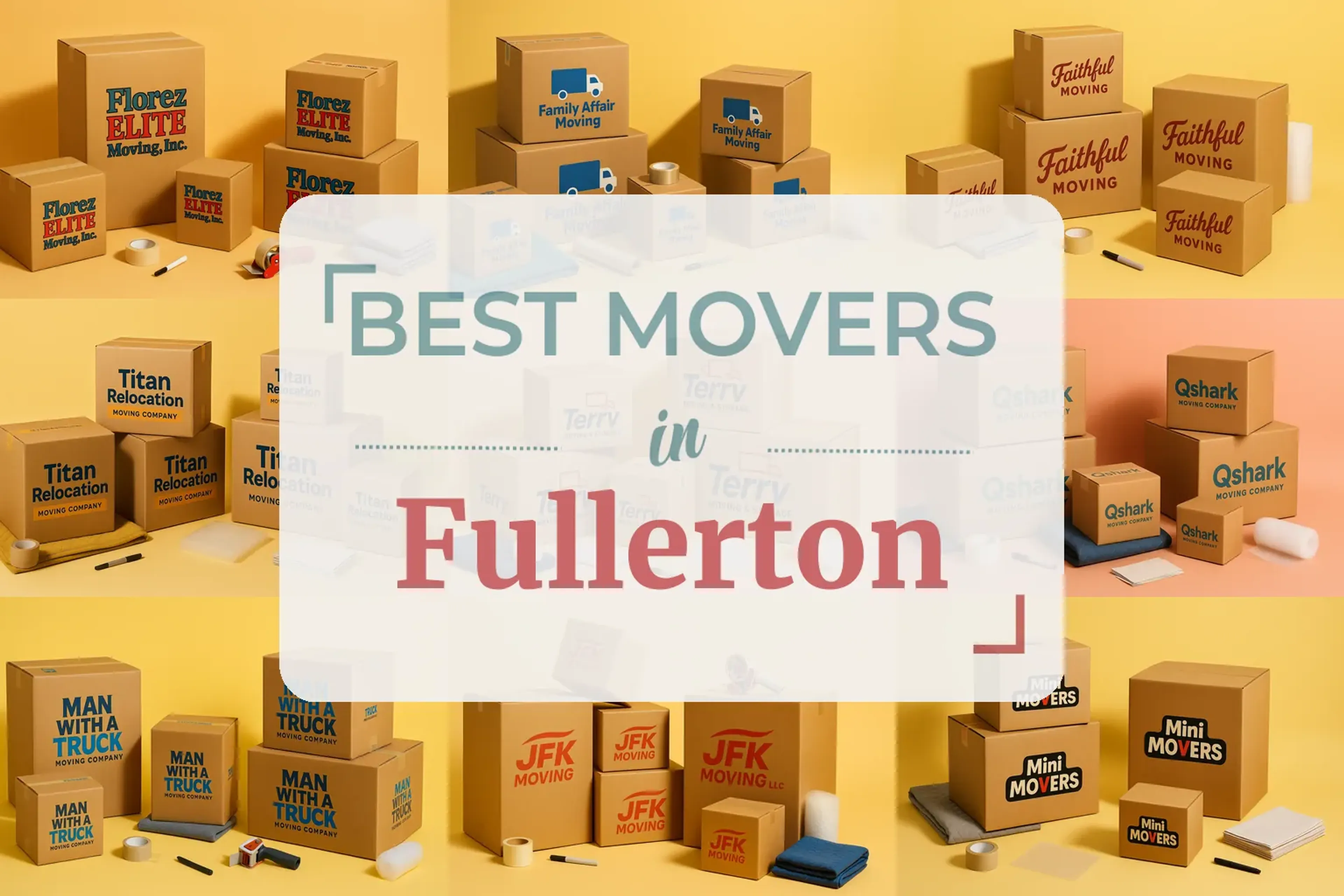 Side-by-side comparison of Fullerton moving companies