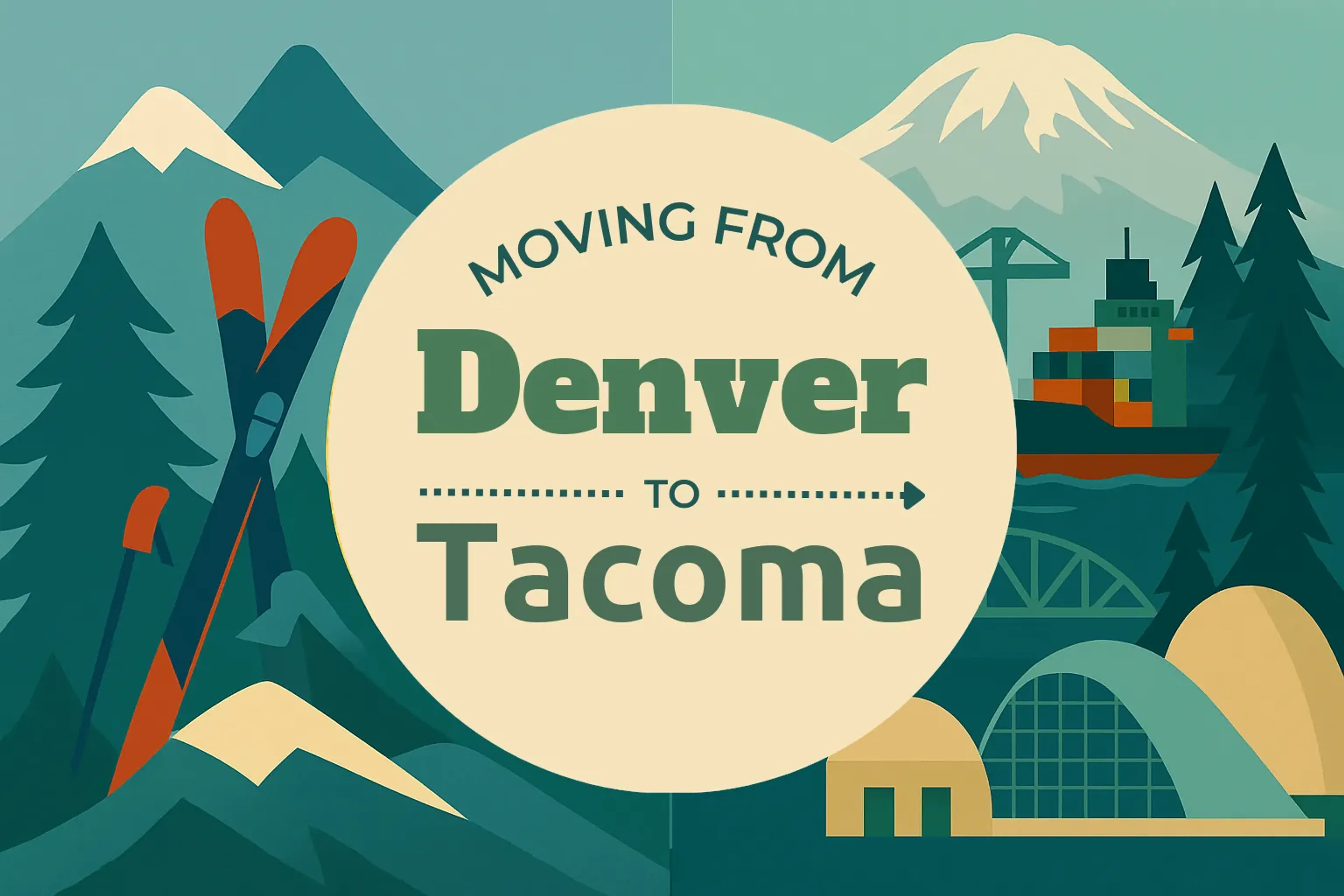Side-by-side comparison of Denver to Tacoma moving companies