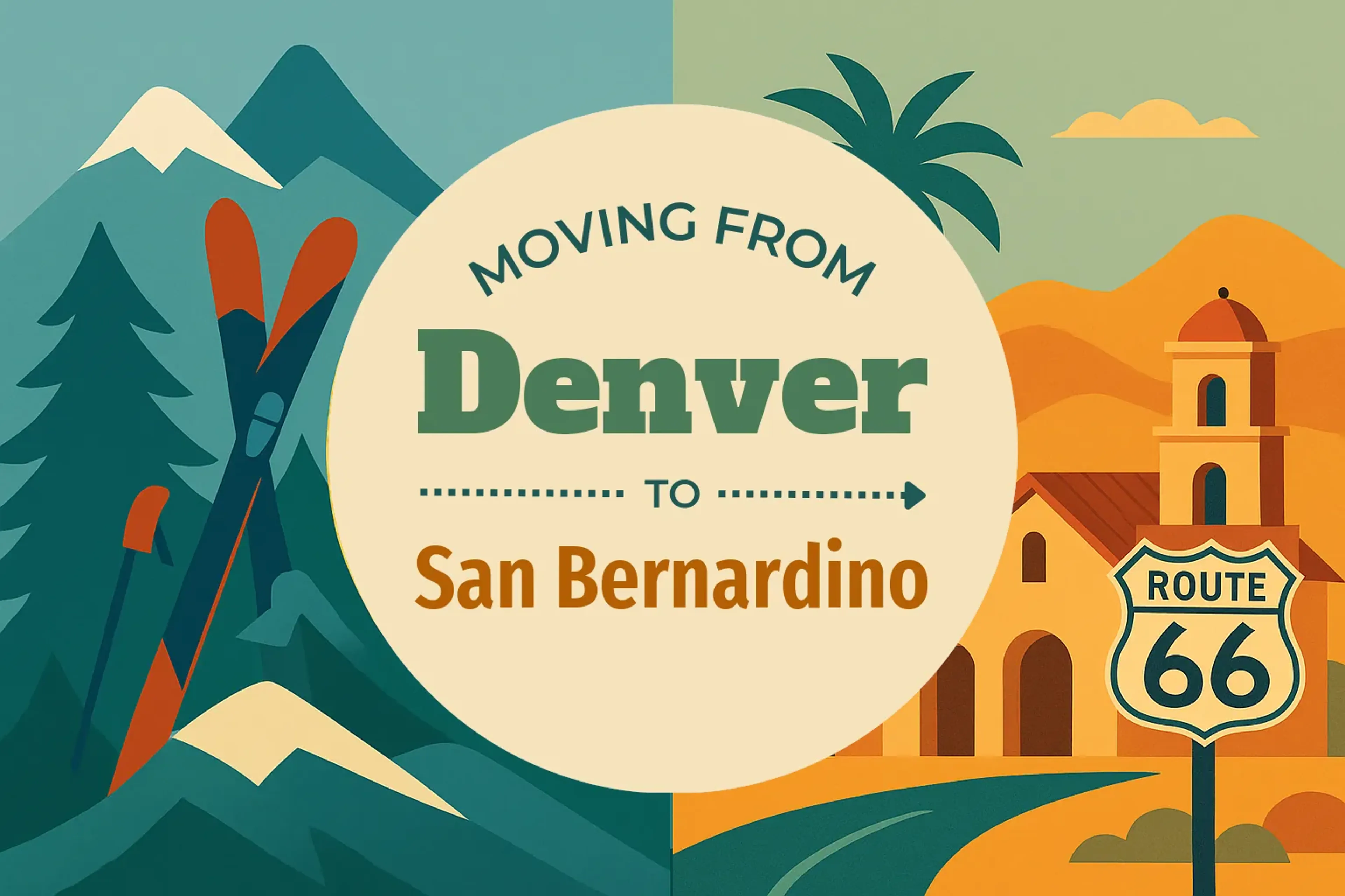 Side-by-side comparison of Denver to San Bernardino moving companies